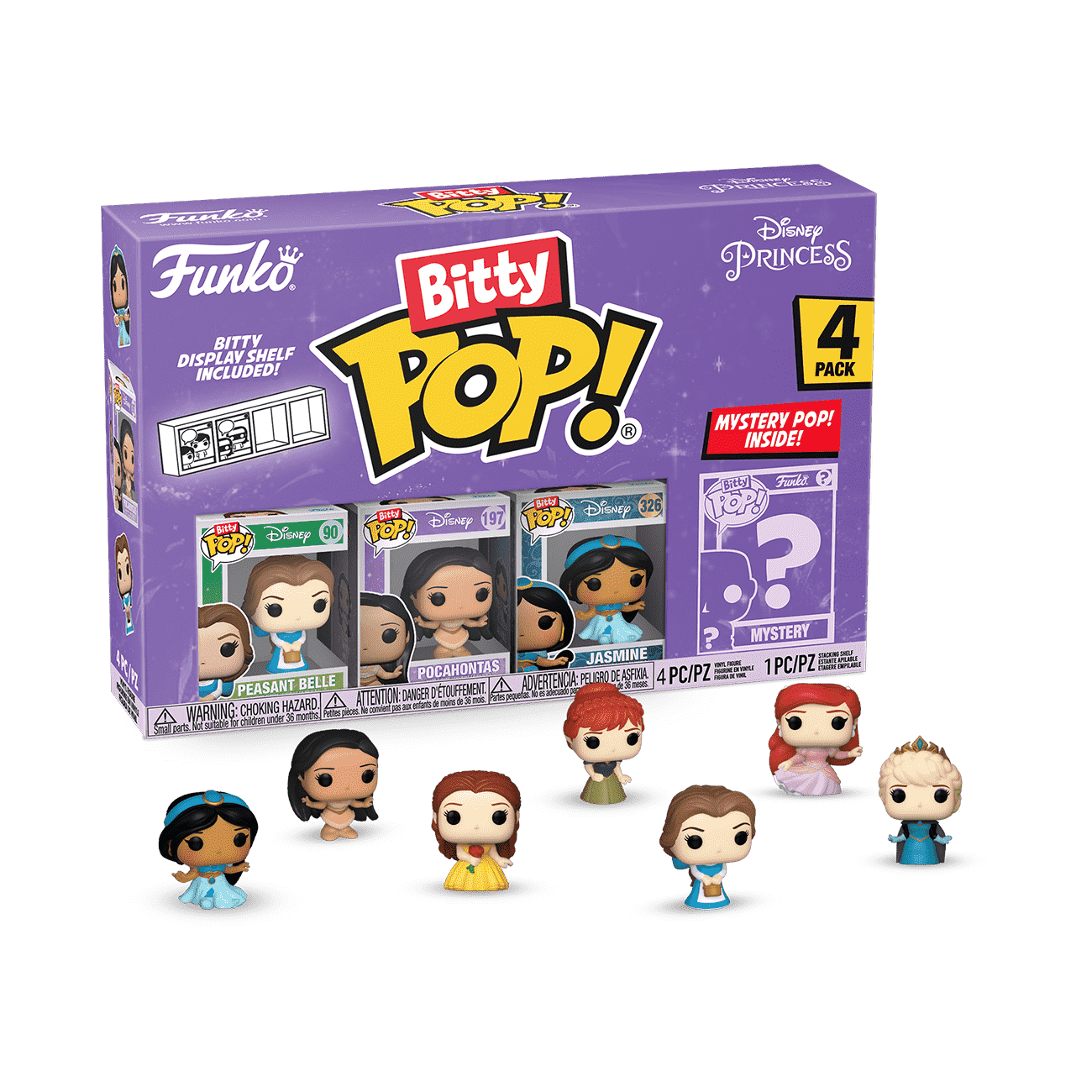 Bitty Pop! Disney Princess 4-Pack Series 2