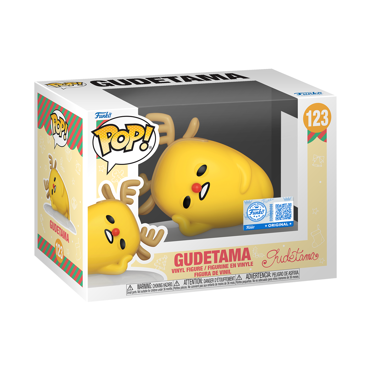 Pop! Gudetama (Reindeer Outfit) - Image 3