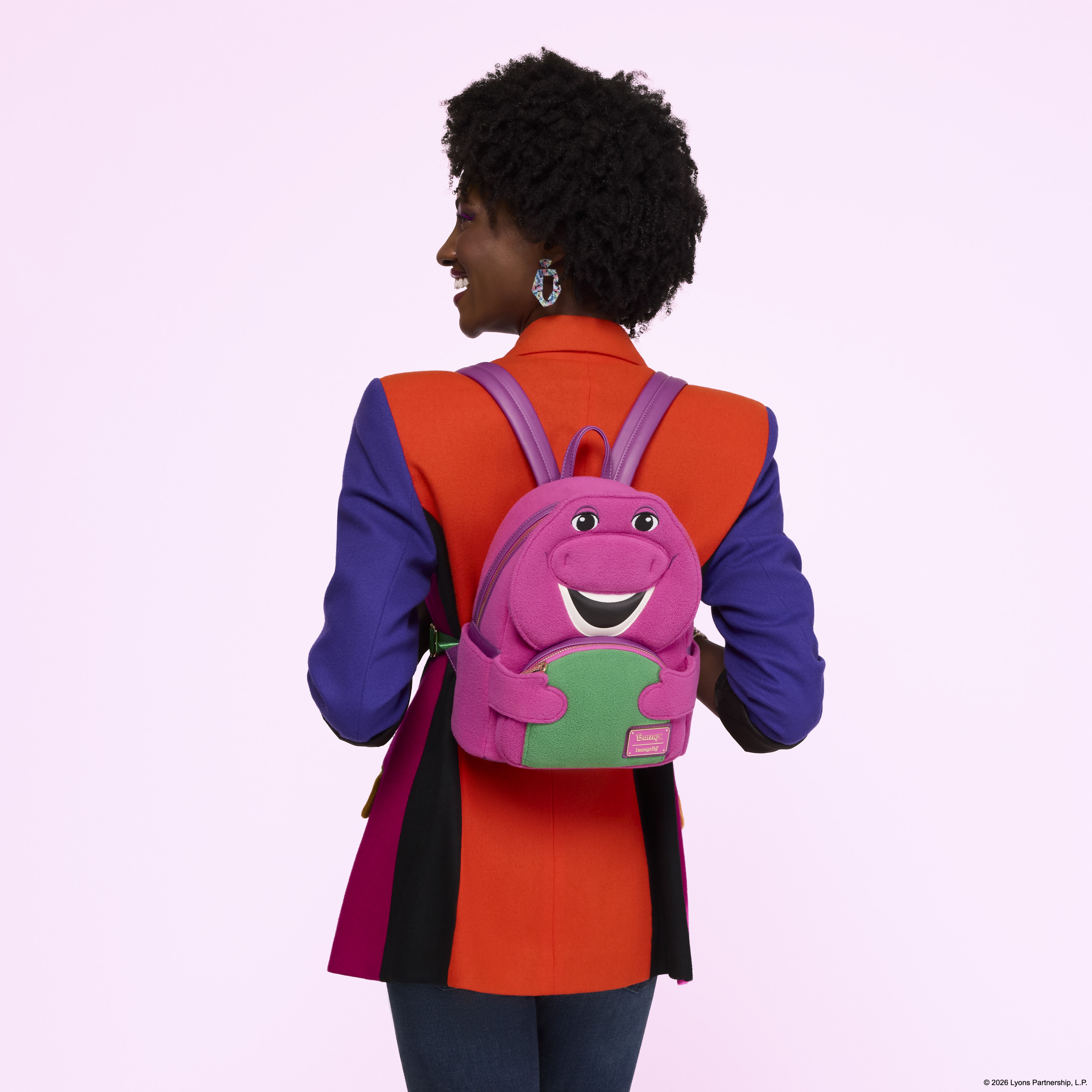Barney Cosplay Mini Backpack - Image 3