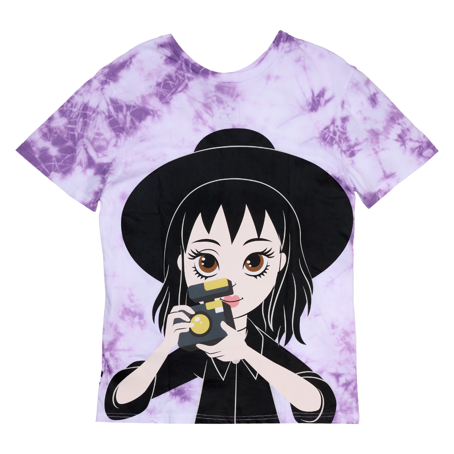 Beetlejuice & Lydia Deetz Reversible Tie-Dye Unisex Tee - Image 3