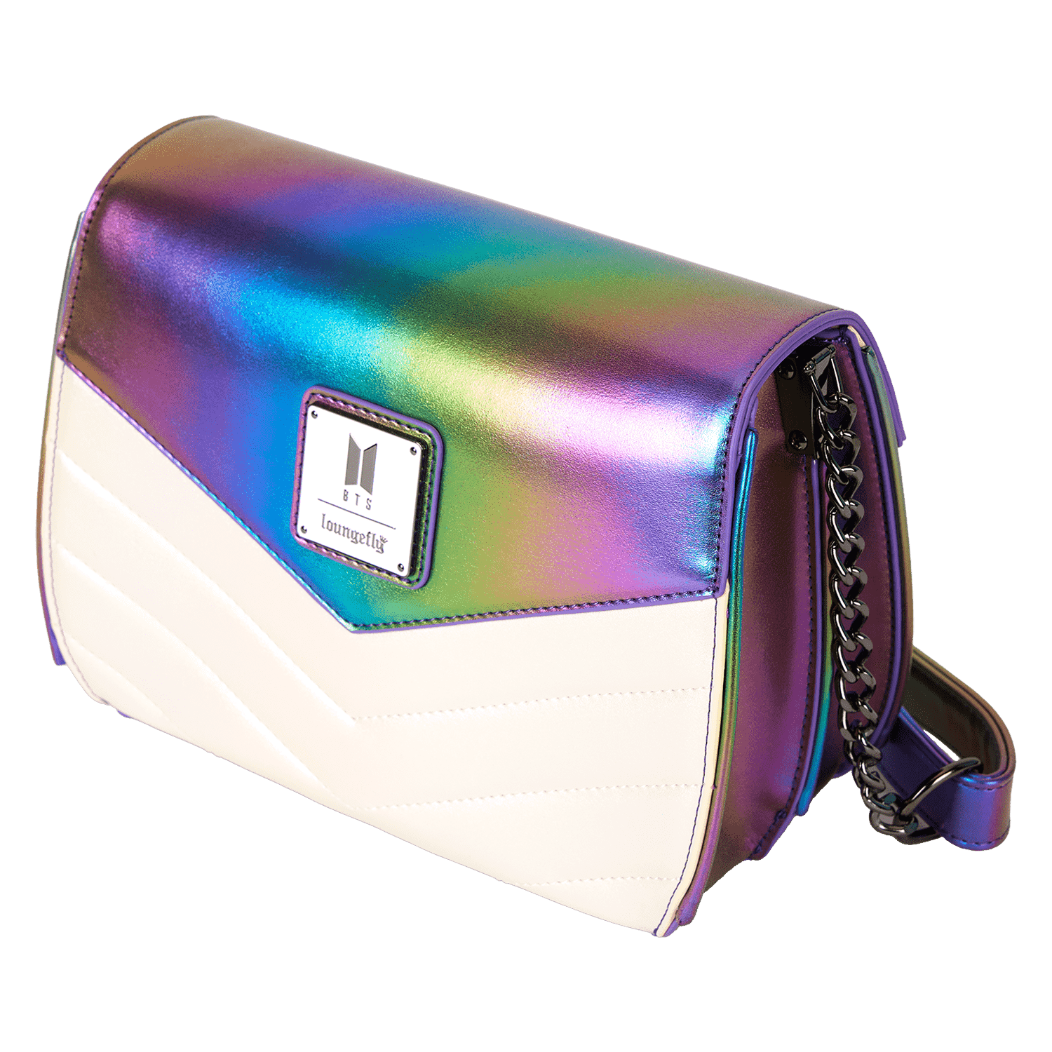 Funko Pop! By Loungefly BTS Iridescent Quilted Crossbody Bag - Image 8