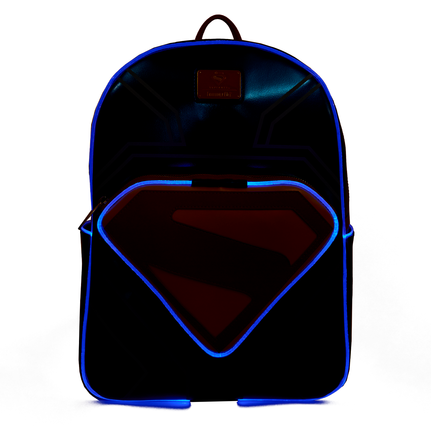 Superman Light Up Glow Full-Size Backpack - Image 5