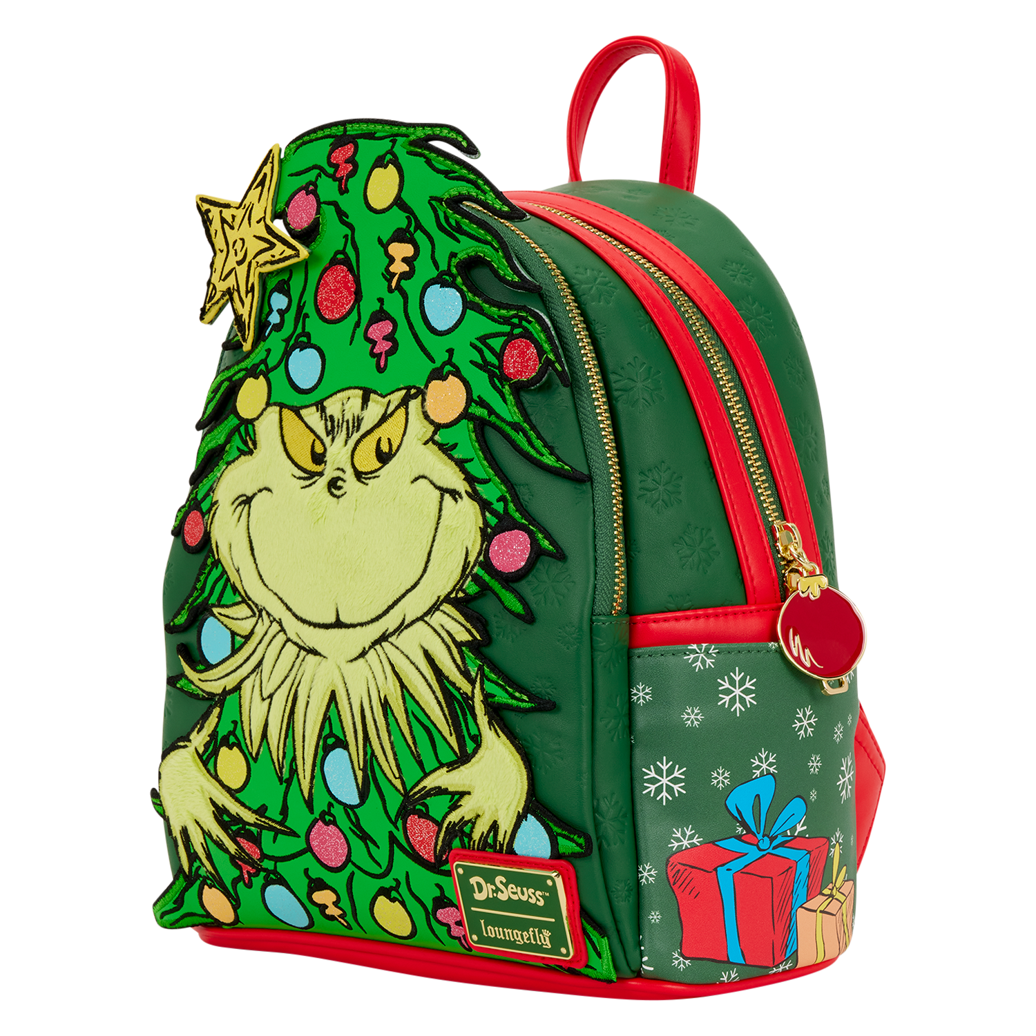 Dr. Seuss How the Grinch Stole Christmas! Tree Light Up Plush Mini Backpack - Image 5