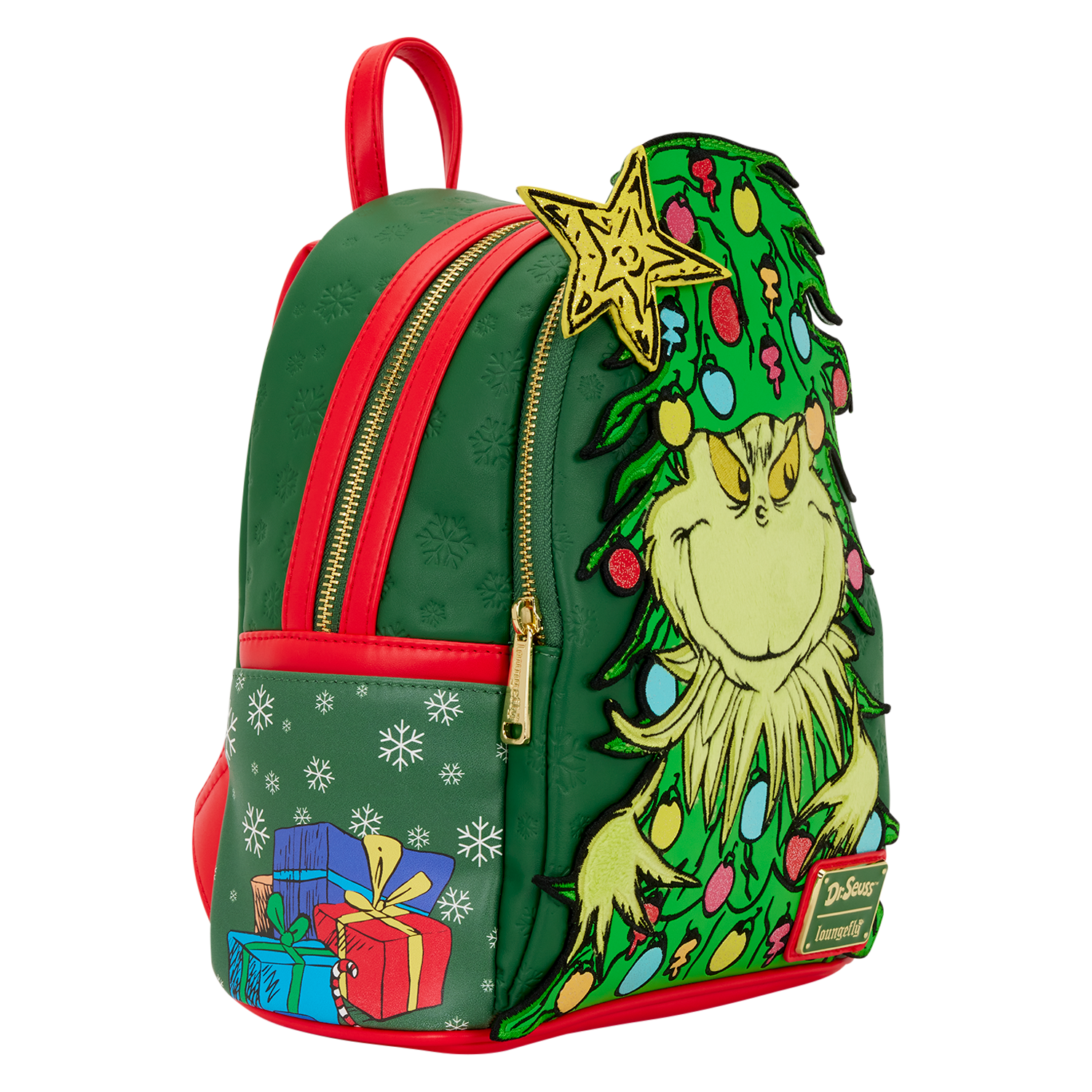 Dr. Seuss How the Grinch Stole Christmas! Tree Light Up Plush Mini Backpack - Image 6