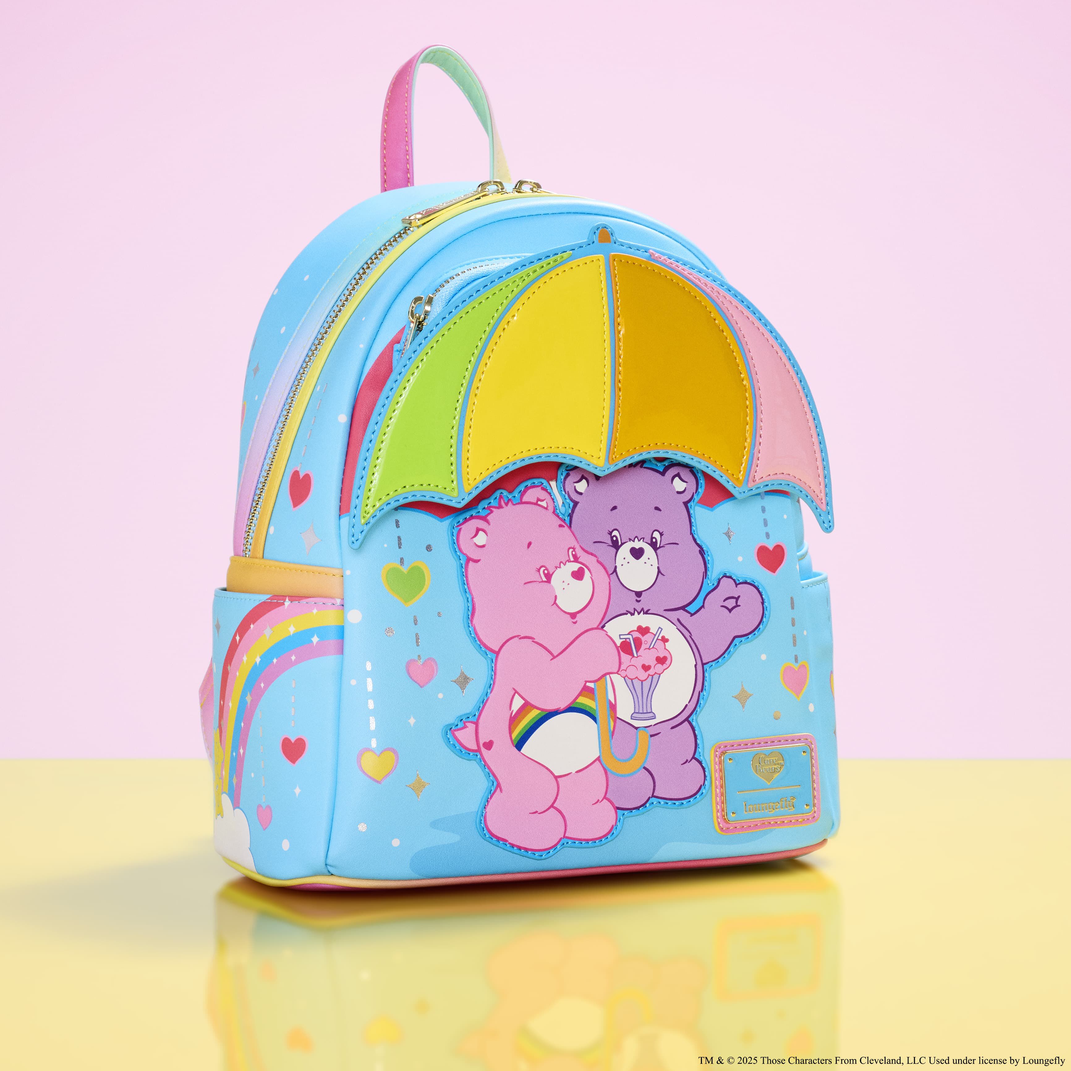 Care Bears Cheer Bear & Share Bear Rainbow Umbrella Mini Backpack - Image 2