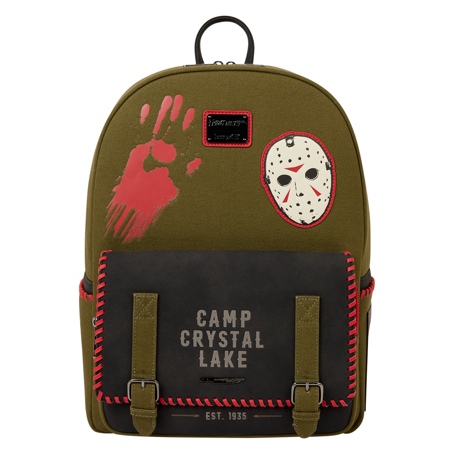Friday the 13th Camp Crystal Lake Canvas Full-Size Backpack