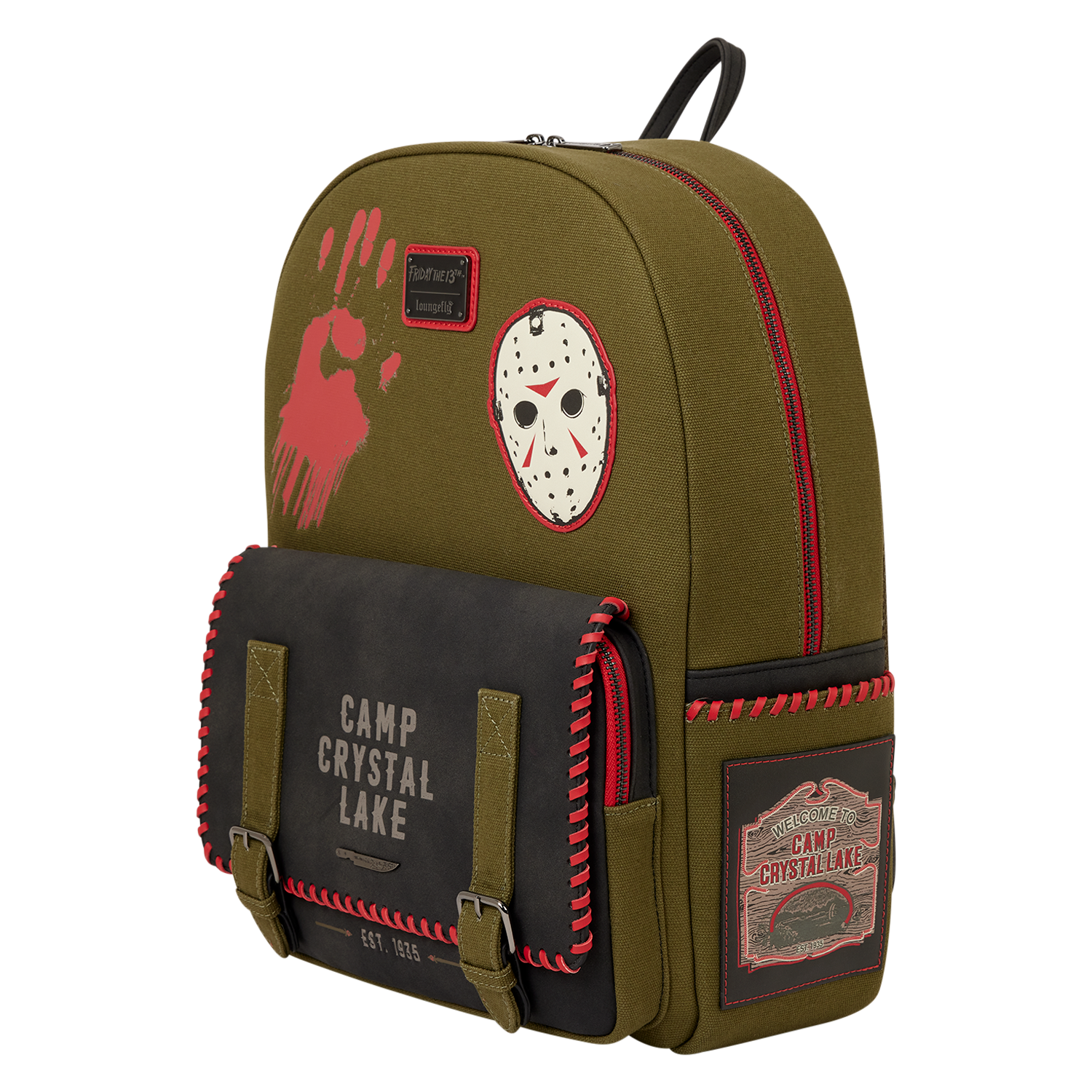 Friday the 13th Camp Crystal Lake Canvas Full-Size Backpack - Image 6