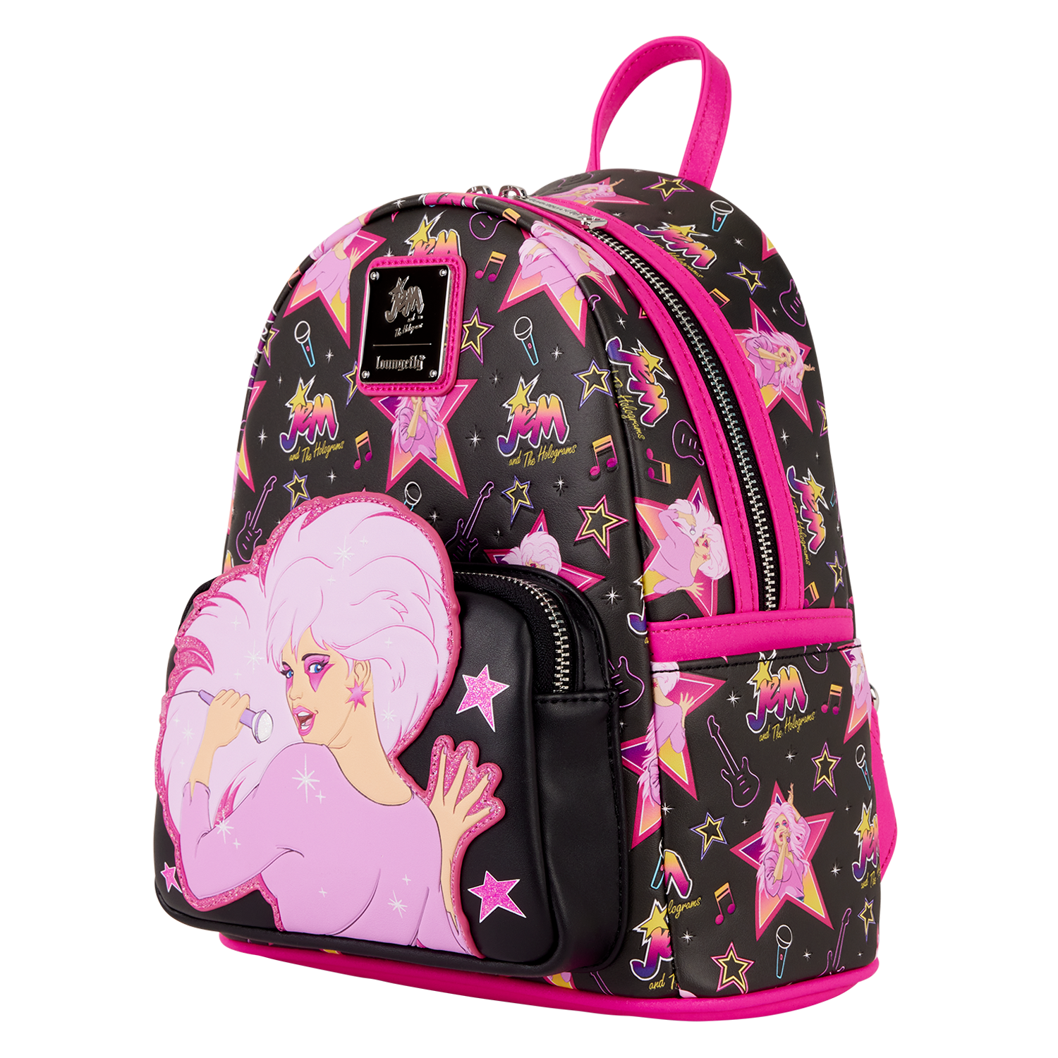 Jem and the Holograms Glitter All-Over Print Mini Backpack - Image 5