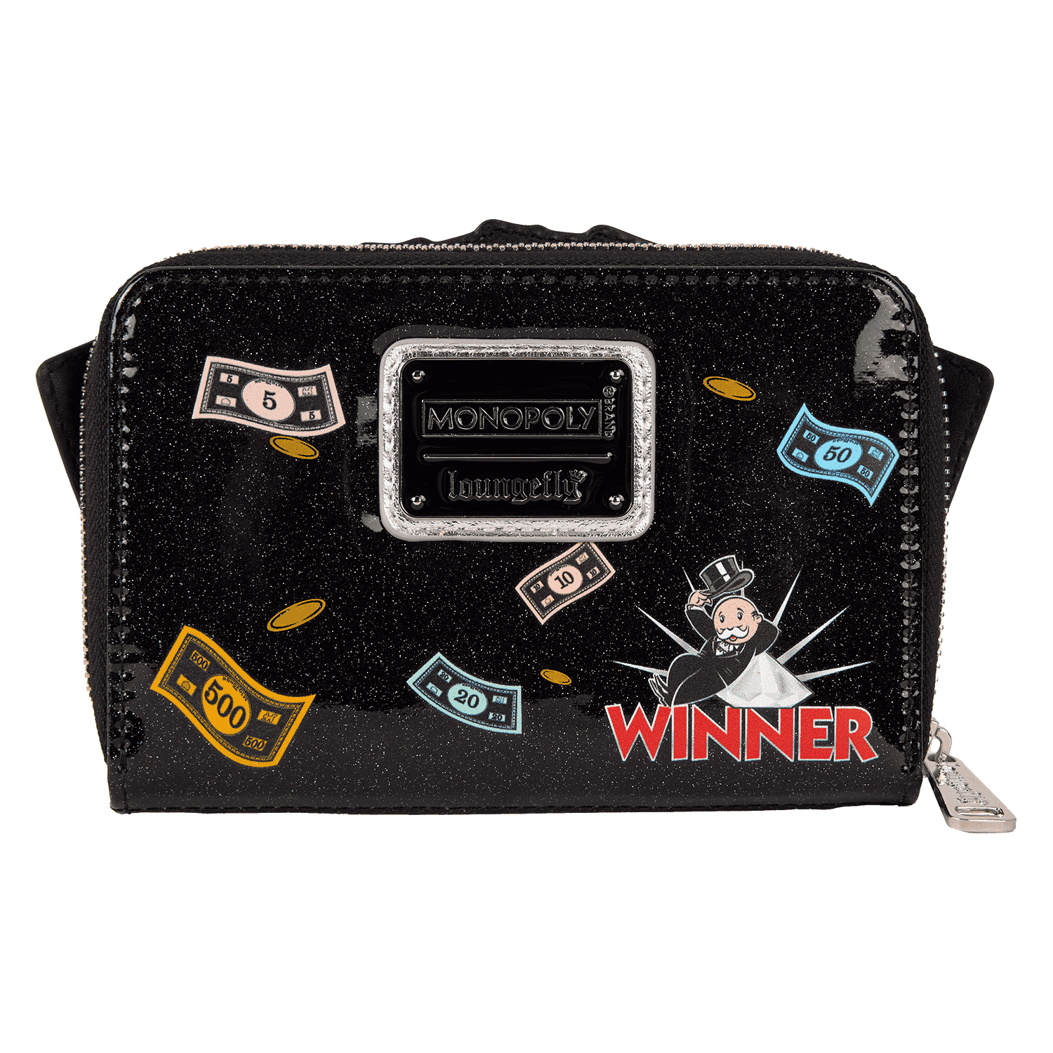 Monopoly 90th Anniversary Money Glitter Zip Around Wallet - Image 4