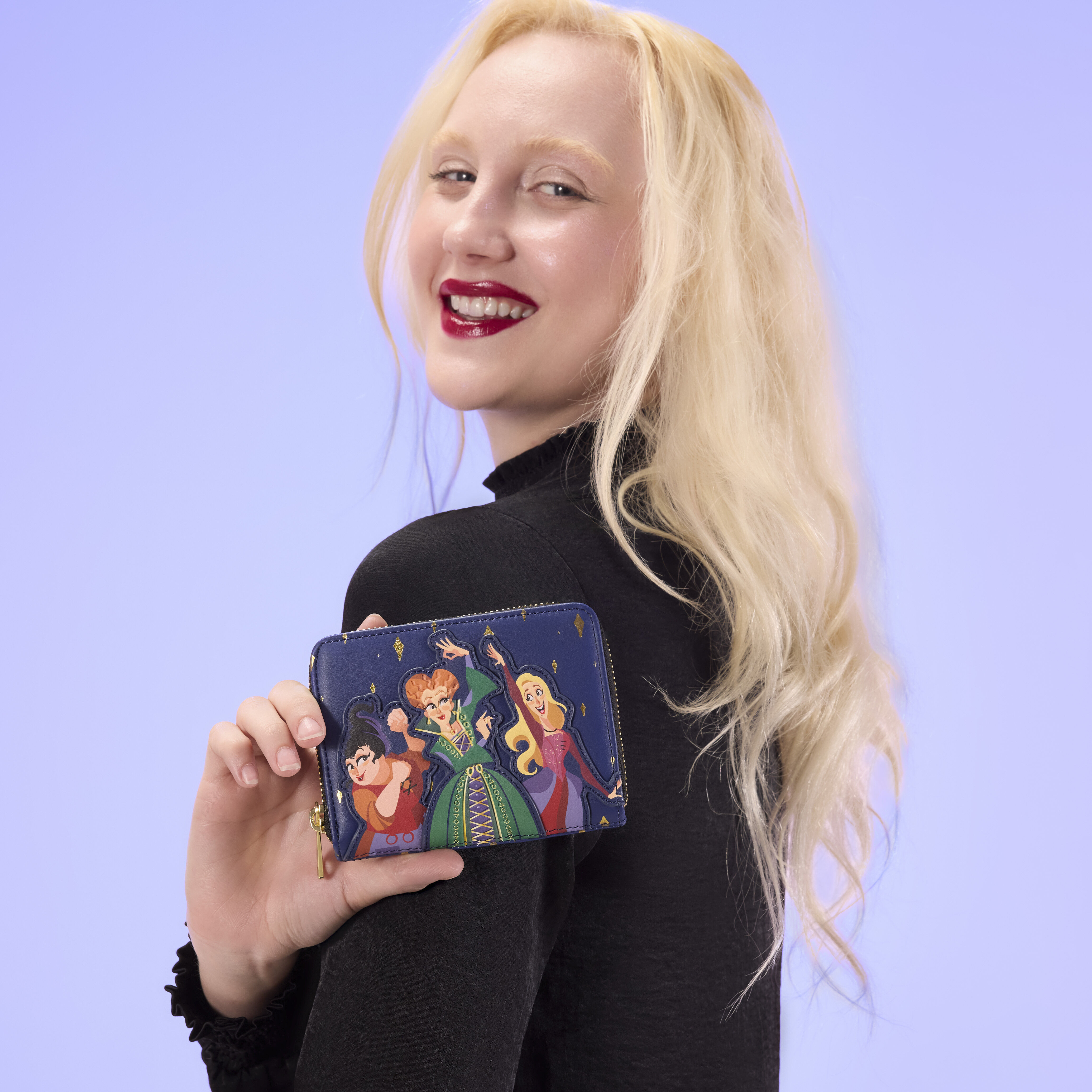Hocus Pocus Sanderson Sisters Night Sky Zip Around Wallet - Image 2