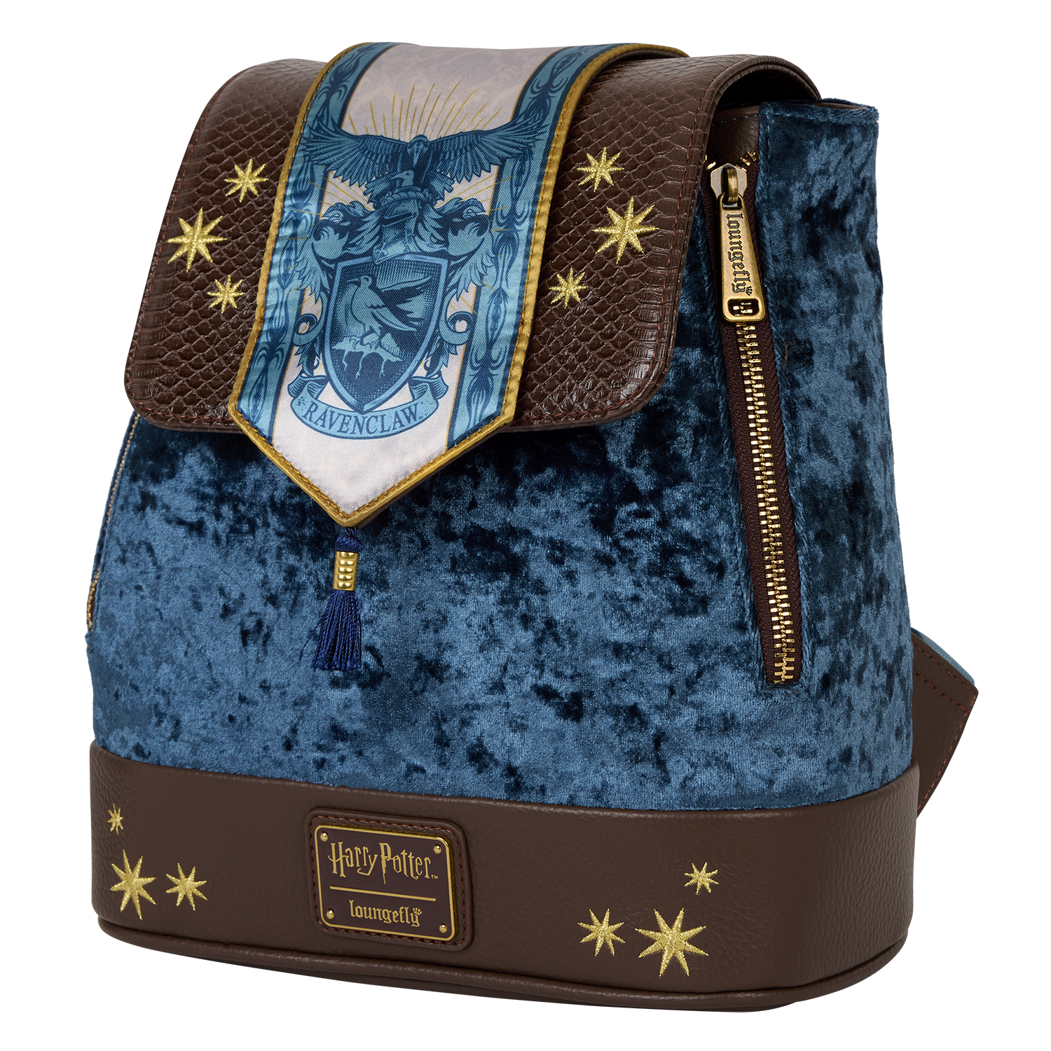 Exclusive Harry Potter Ravenclaw Banner Velvet Mini Backpack - Image 3