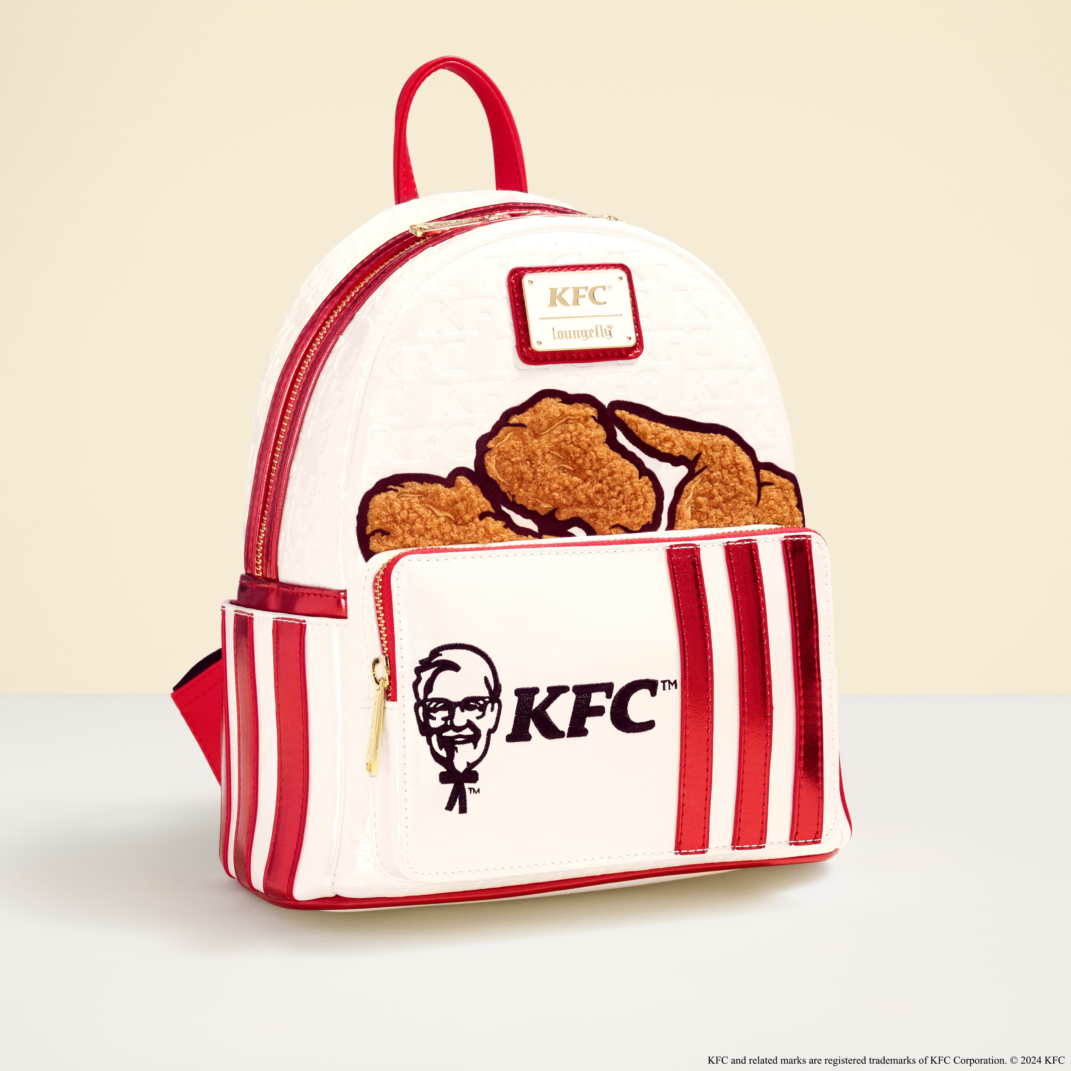 KFC Chicken Bucket Sherpa Mini Backpack - Image 2