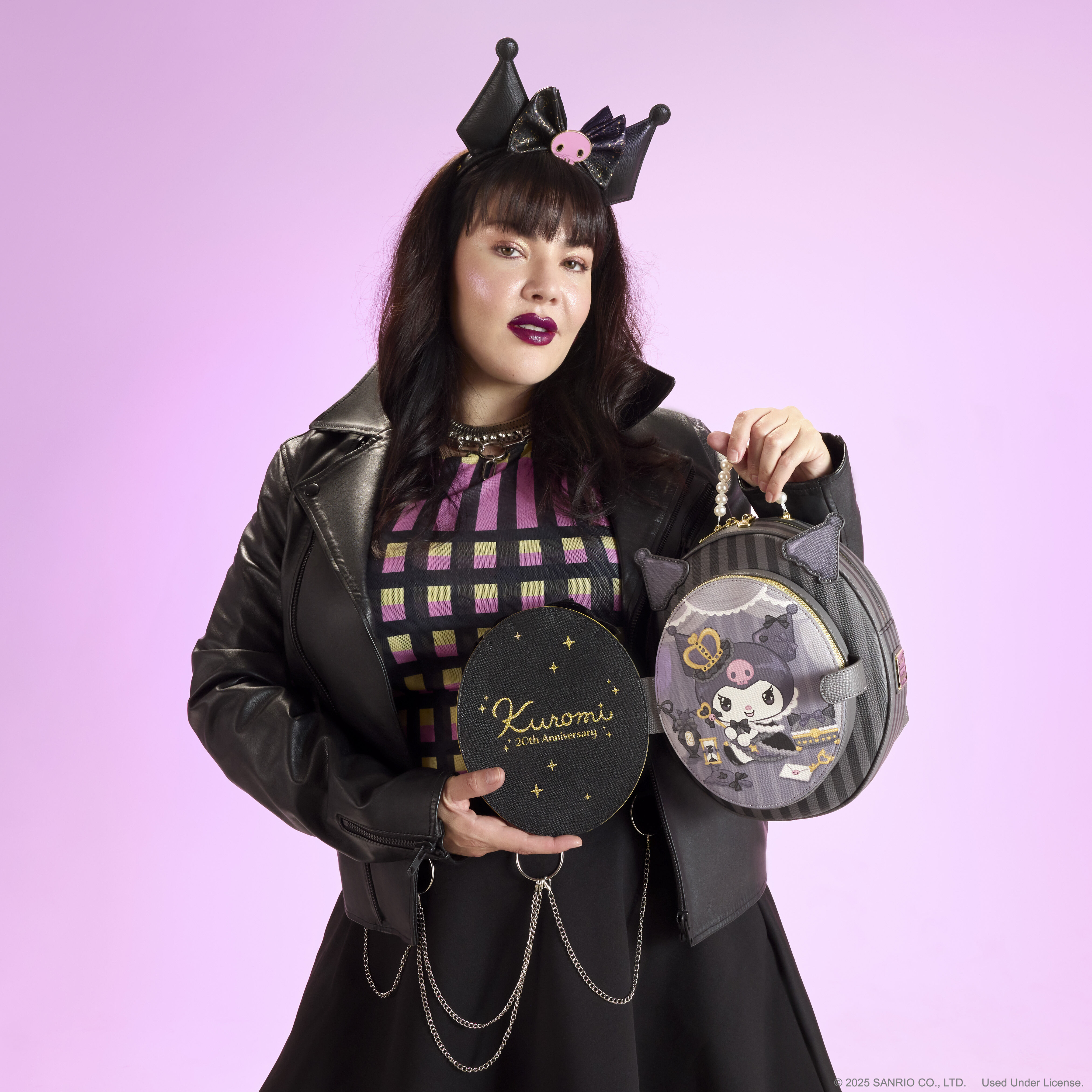 Sanrio Kuromi 20th Anniversary Cameo Mini Backpack - Image 4