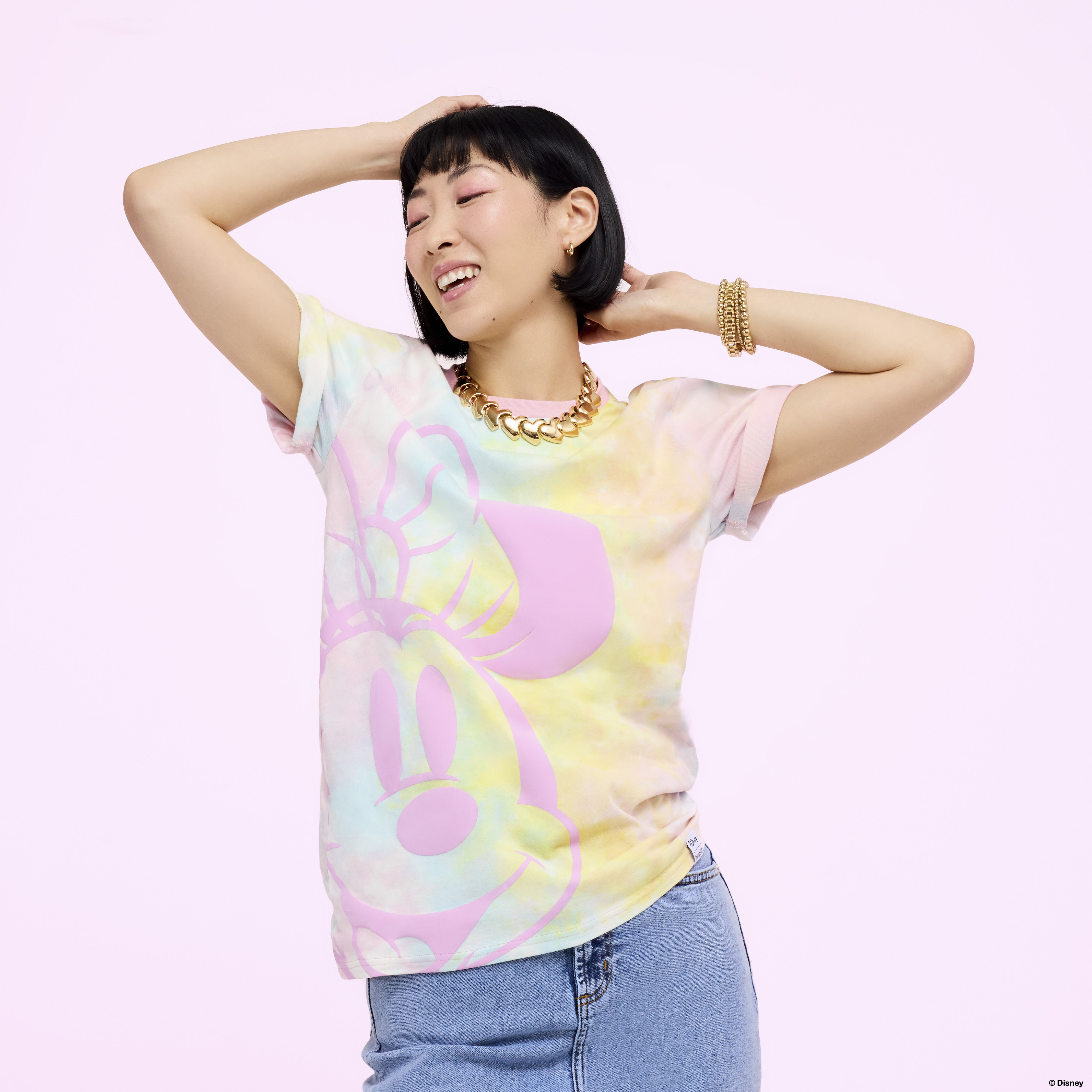 Minnie Mouse Pastel Tie-Dye Unisex Tee - Image 2
