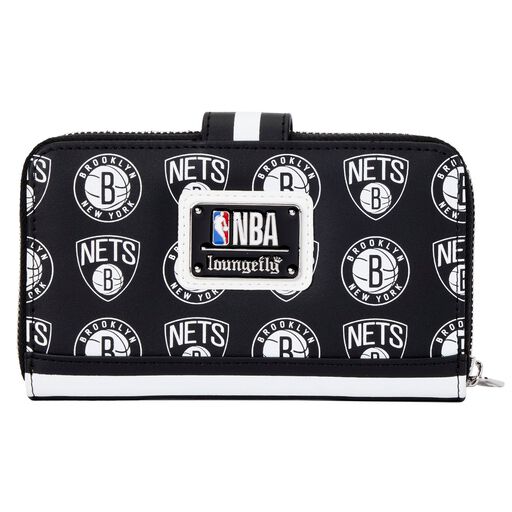 NBA Brooklyn Nets Logo Zip Around Wallet - Image 4