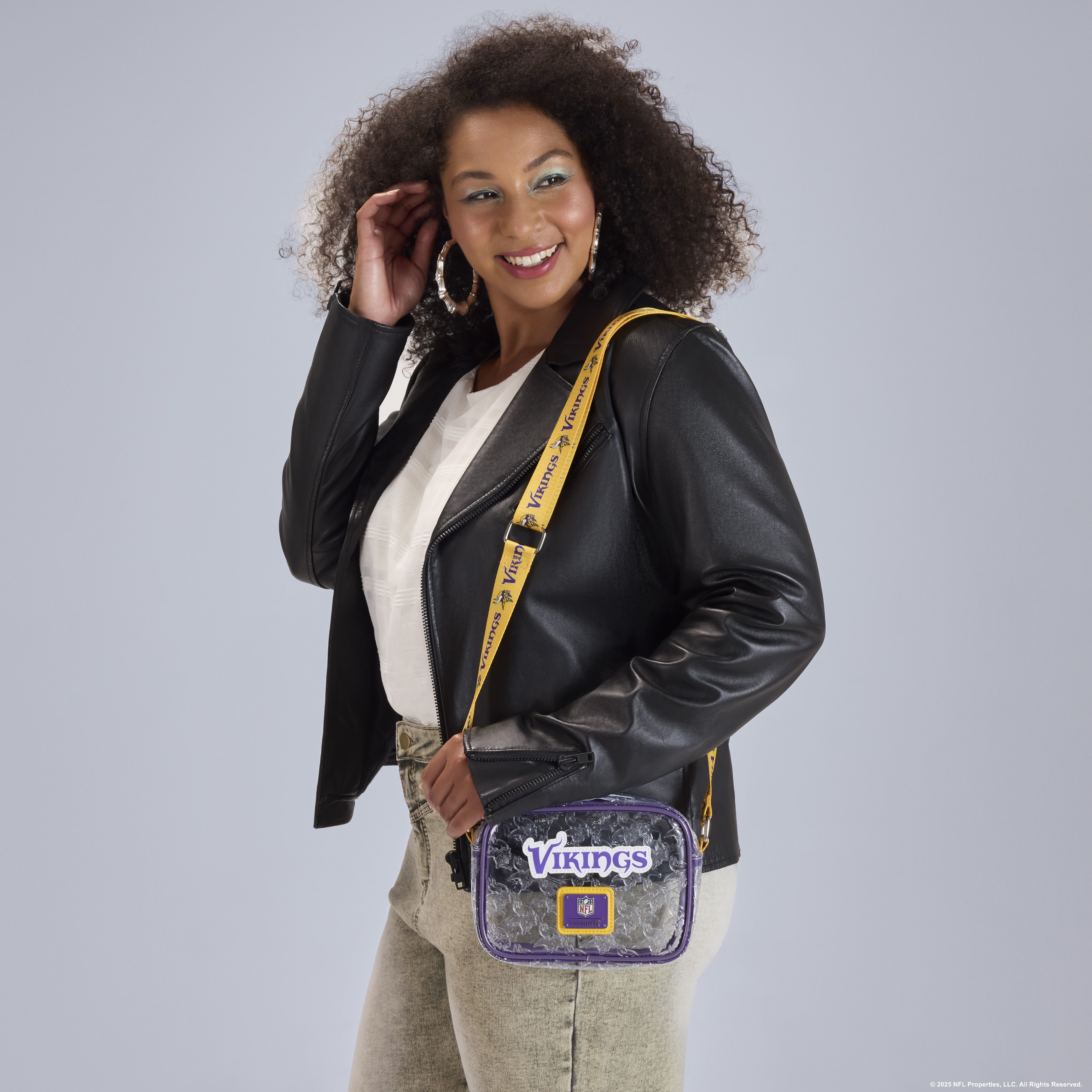 NFL Minnesota Vikings Clear Crossbody Stadium Bag - Image 2