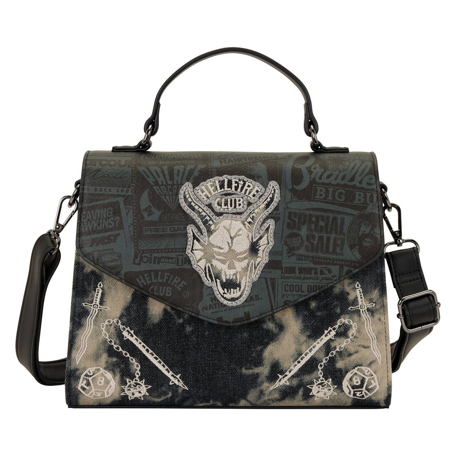 Stranger Things 5 Hellfire Club Crossbody Bag