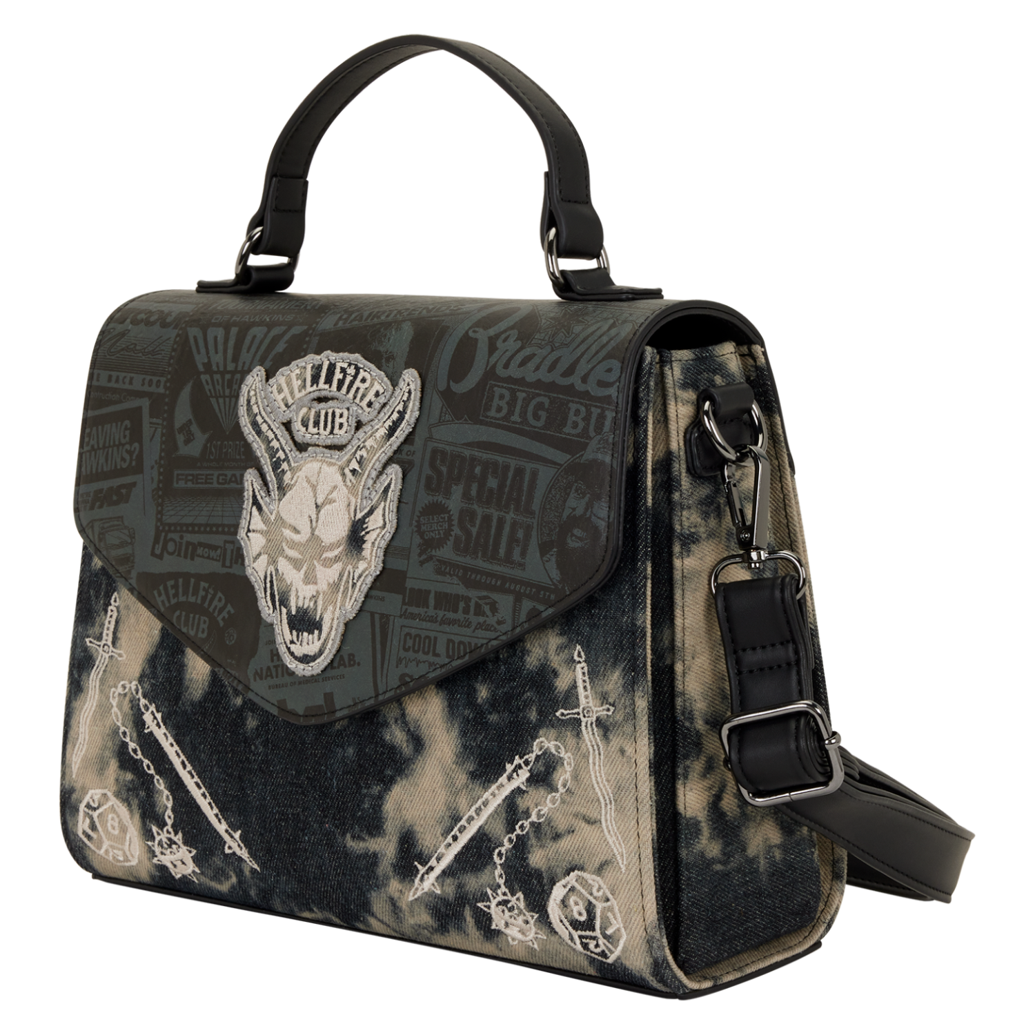 Stranger Things 5 Hellfire Club Crossbody Bag - Image 4