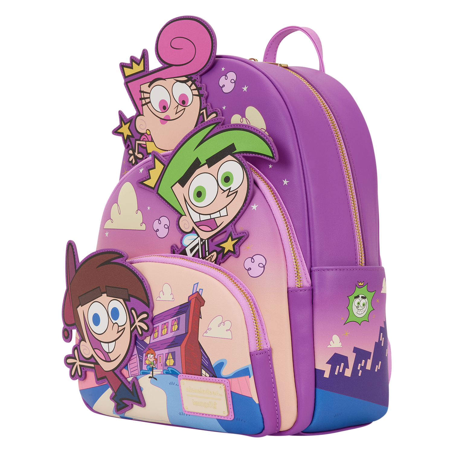 The Fairly OddParents Exclusive Triple Pocket Glow Mini Backpack - Image 3