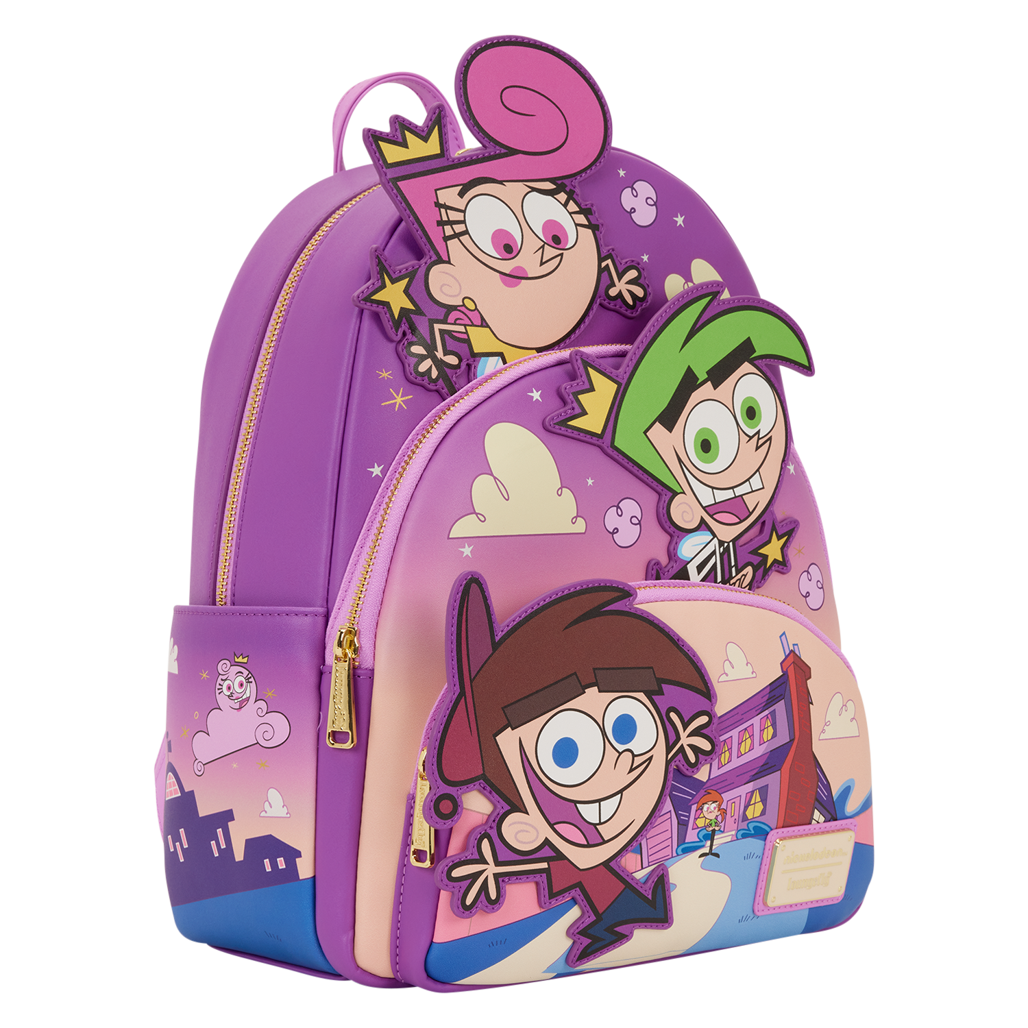The Fairly OddParents Exclusive Triple Pocket Glow Mini Backpack - Image 4