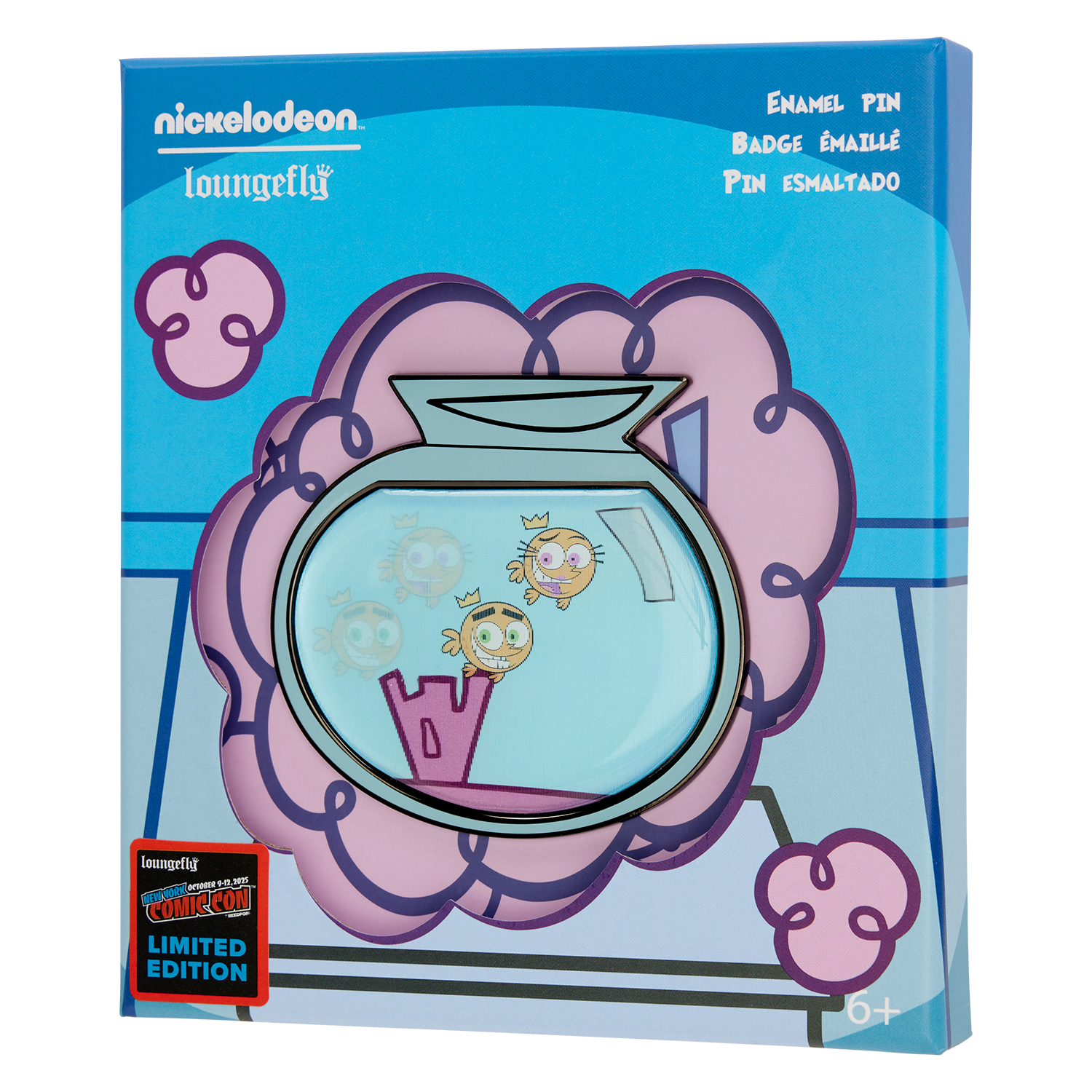 NYCC Limited Edition The Fairly OddParents Lenticular 3" Collector Box Pin