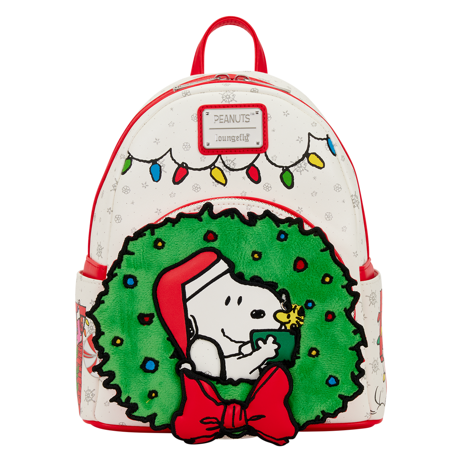 Peanuts Snoopy & Woodstock Holiday Plush Wreath Mini Backpack