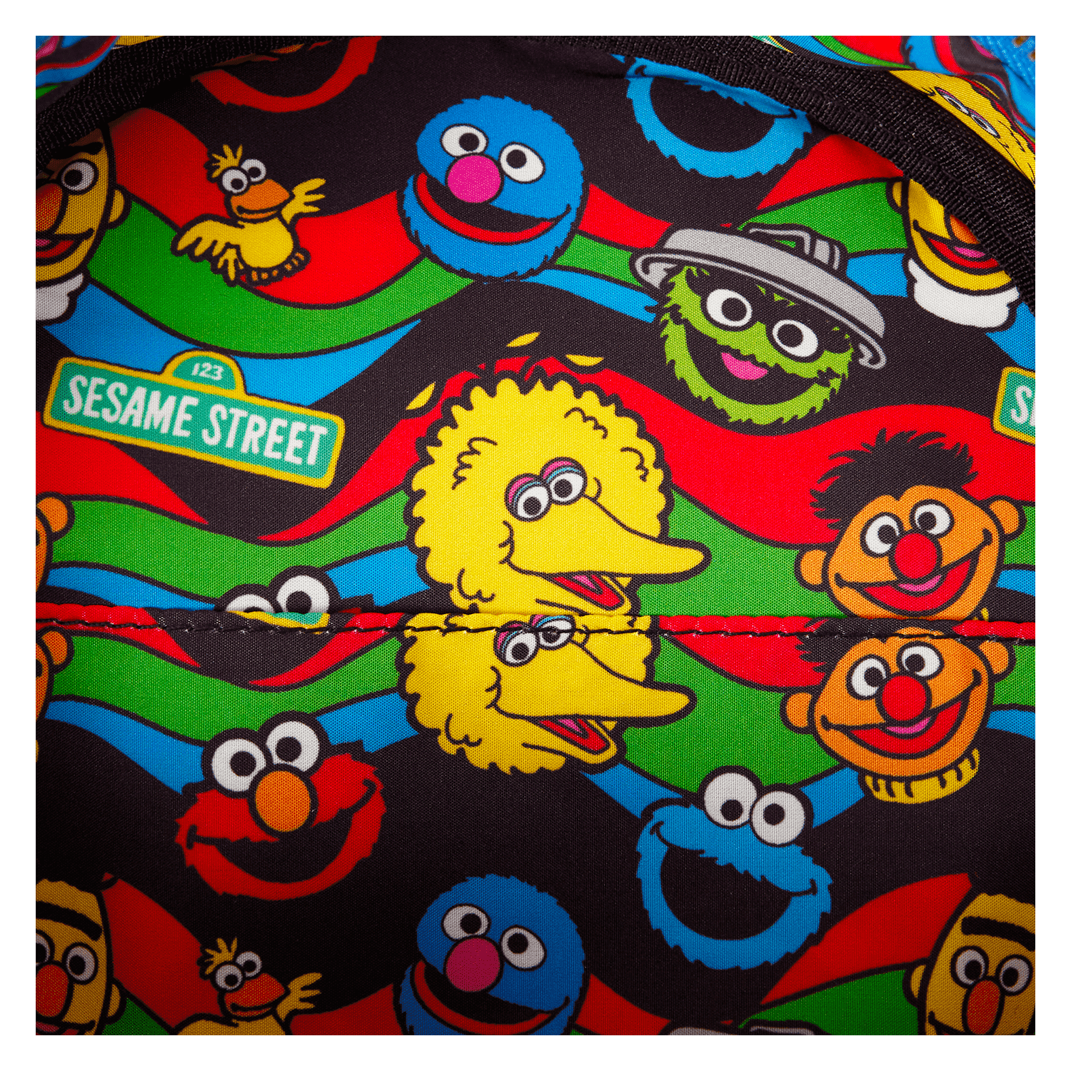 Sesame Street Cookie Monster Plush Cosplay Mini Backpack With Coin Bag - Image 14