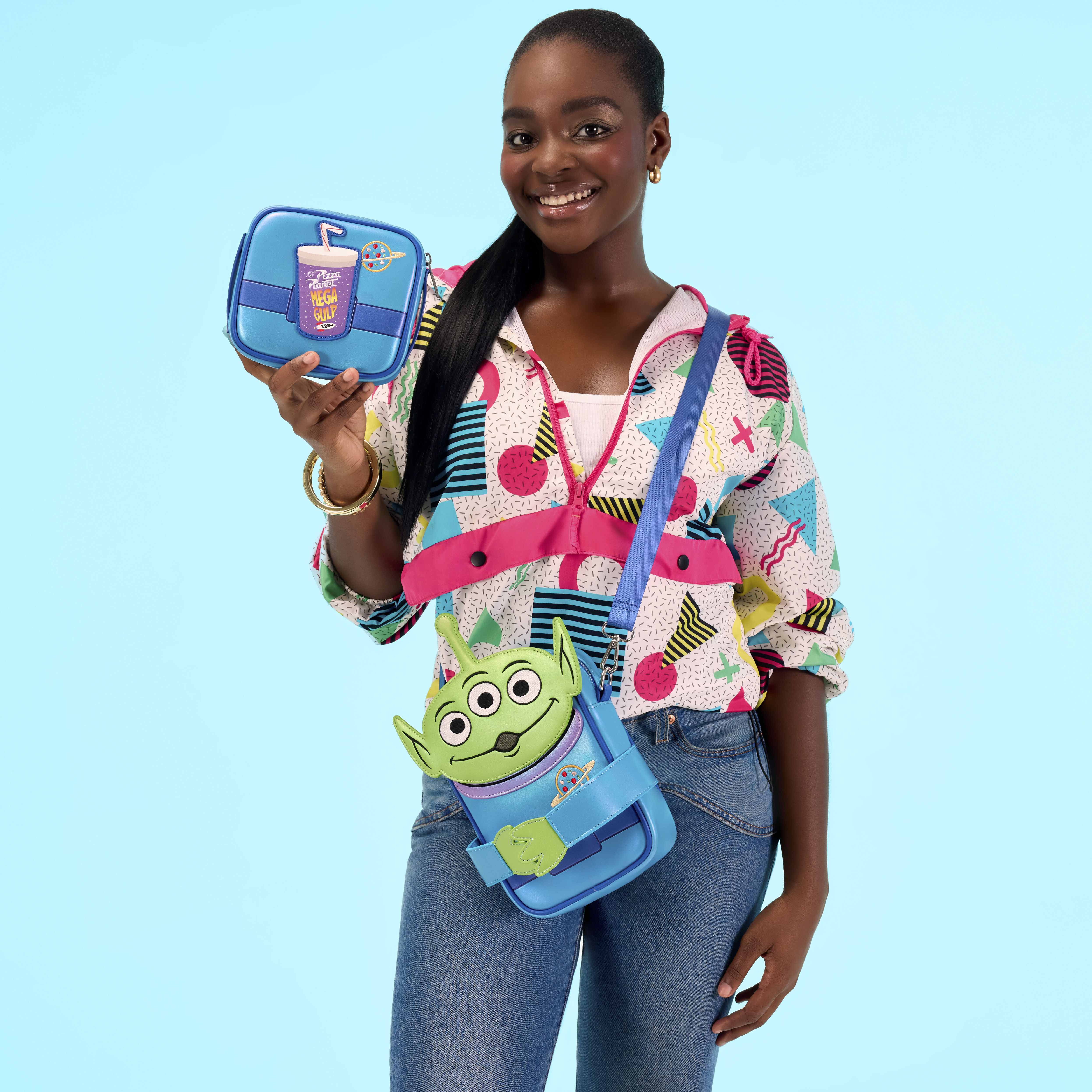 Toy Story 30th Anniversary Aliens Crossbuddies Cosplay Crossbody Bag with Coin Bag - Image 3