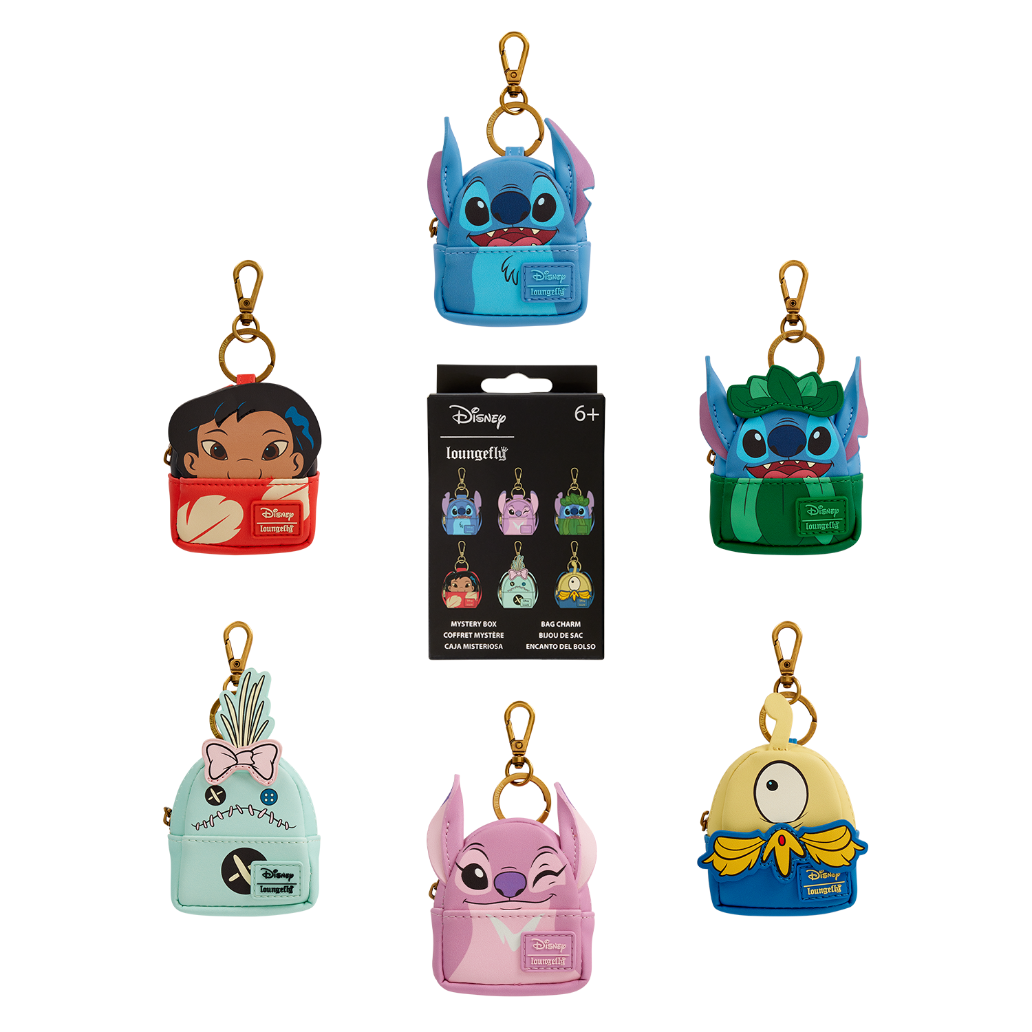 Lilo & Stitch Cosplay Mystery Mini Backpack Keychain Charm