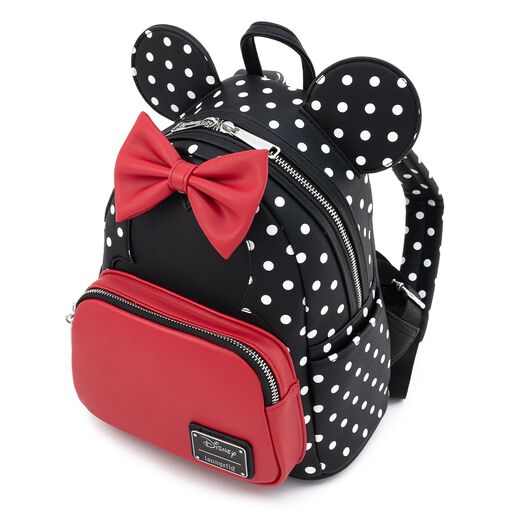 Disney Minnie Mouse Black & White Polka Dot Cosplay Mini Backpack - Image 3