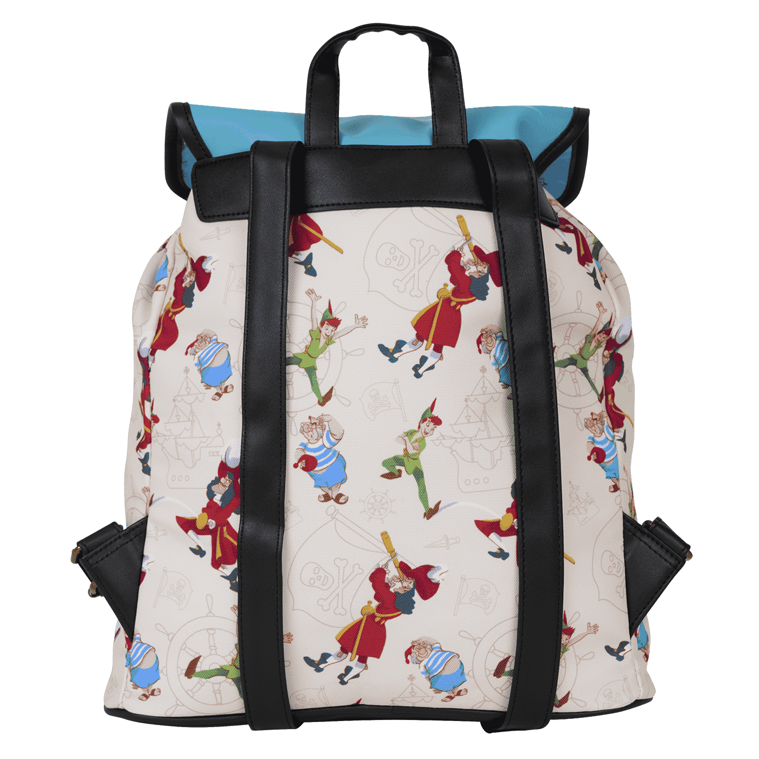 Peter Pan Exclusive Captain Hook Pirate Ship Drawstring Full-Size Backpack - Image 3