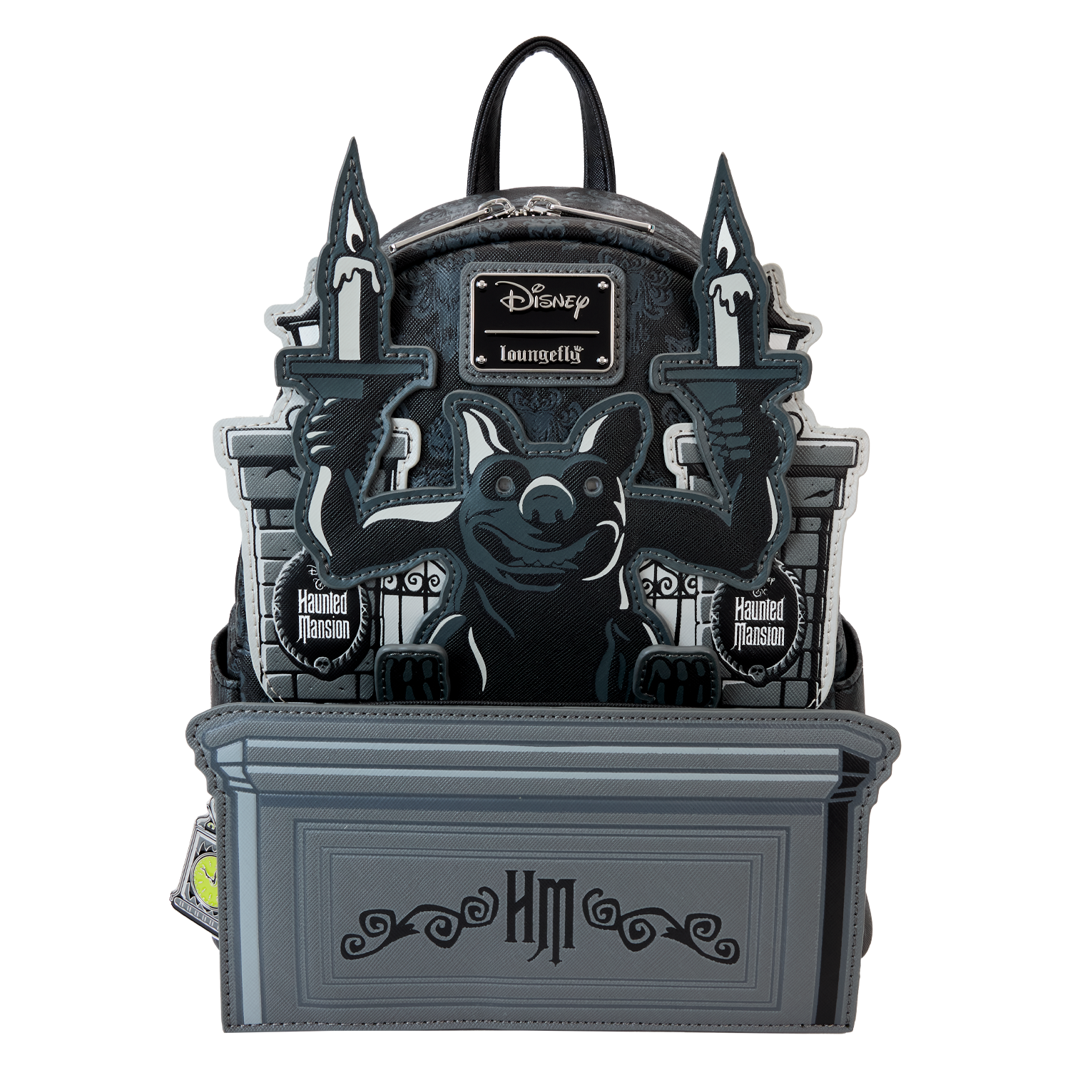 The Haunted Mansion Gargoyle Wallpaper Light Up Glow Mini Backpack