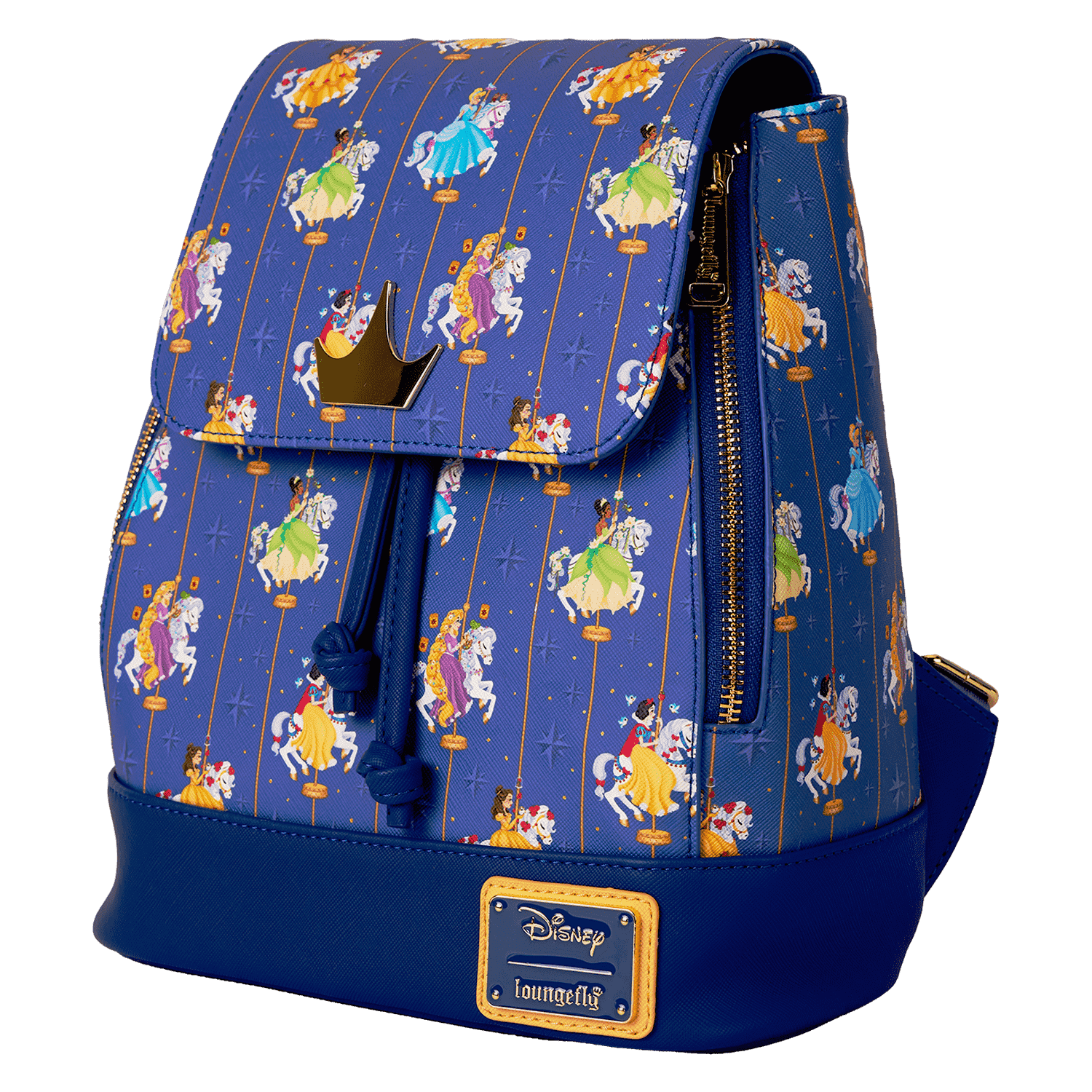 Disney Princess Carousel All-Over Print Drawstring Mini Backpack - Image 3
