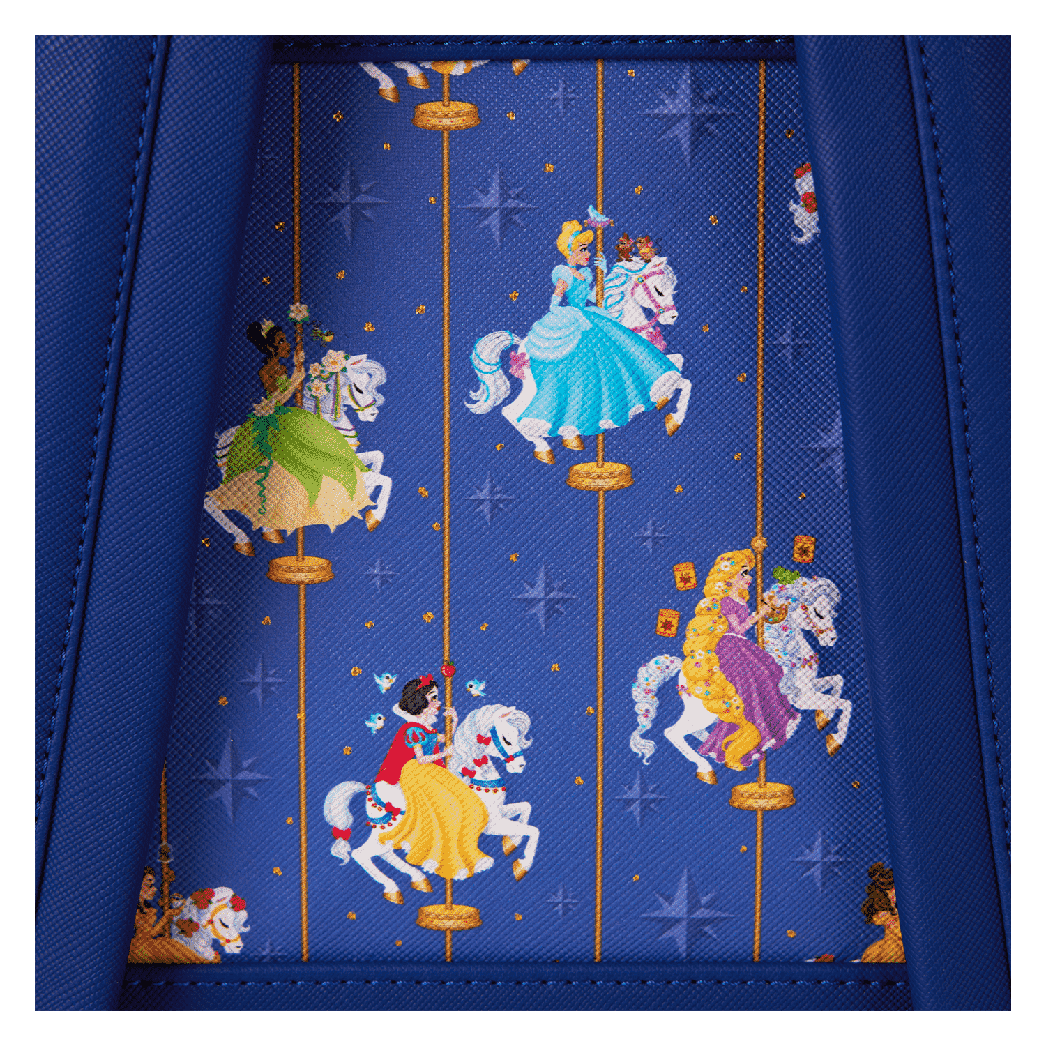 Disney Princess Carousel All-Over Print Drawstring Mini Backpack - Image 6