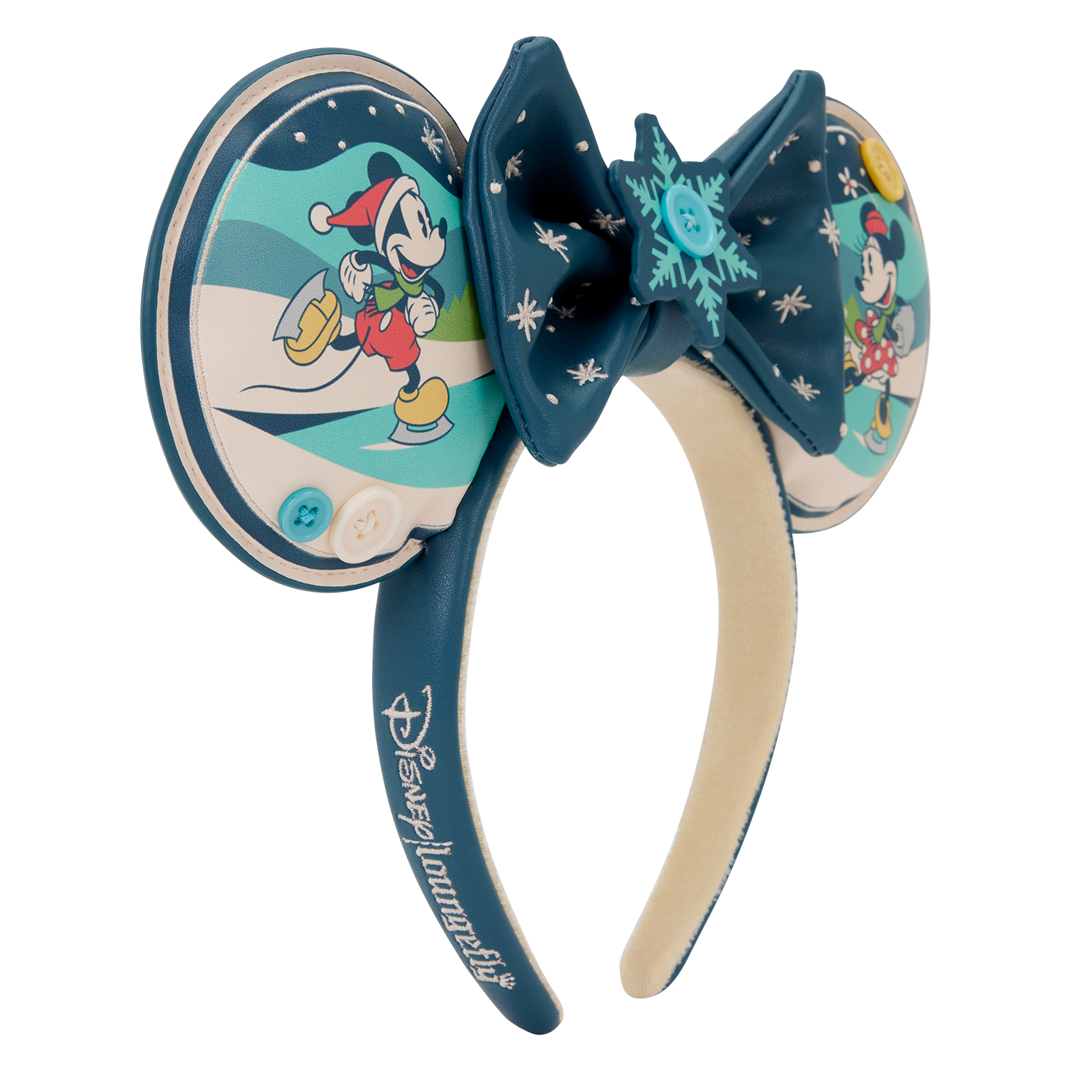 Mickey & Minnie Holiday Ear Headband - Image 5