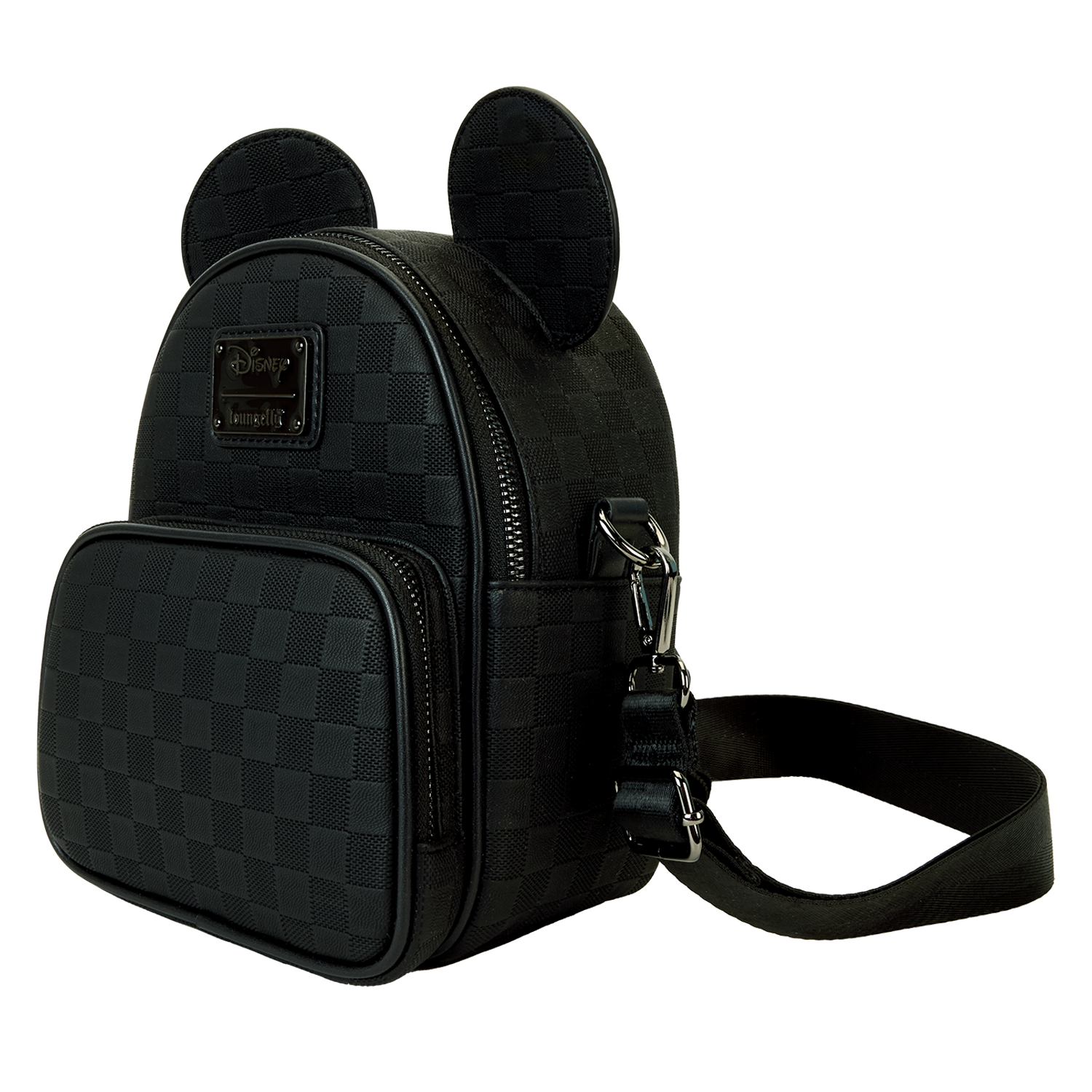 Mickey Mouse Checkered Texture Convertible Mini Backpack & Crossbody Bag - Image 3