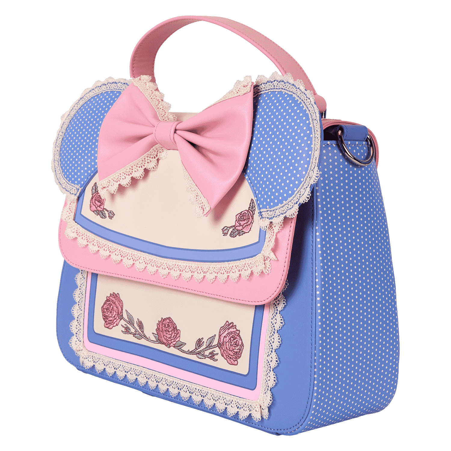 Minnie Mouse Floral and Lace Crossbody Bag - Image 4