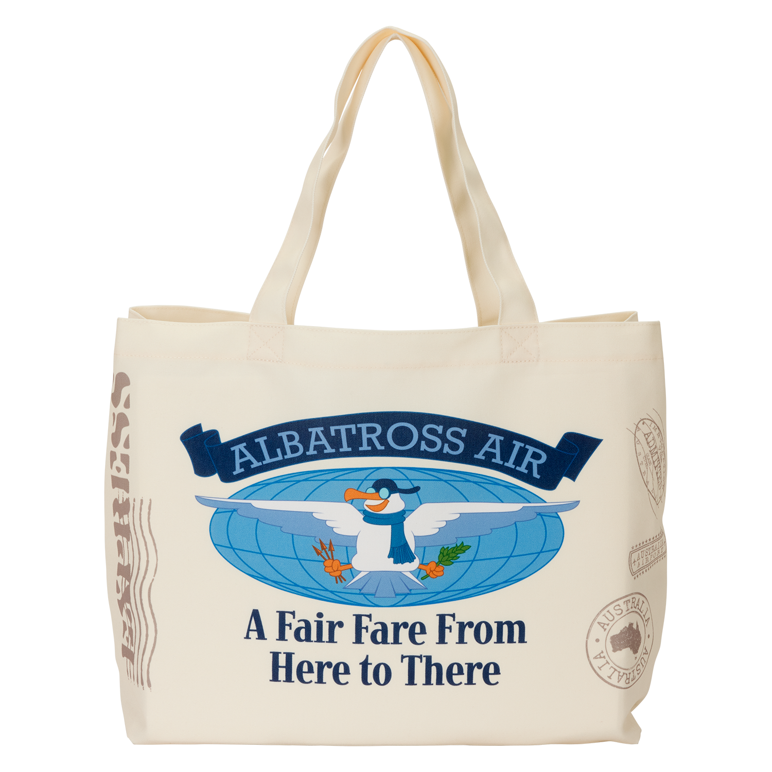 The Rescuers Down Under Albatross Air Oversized Canvas Tote Bag