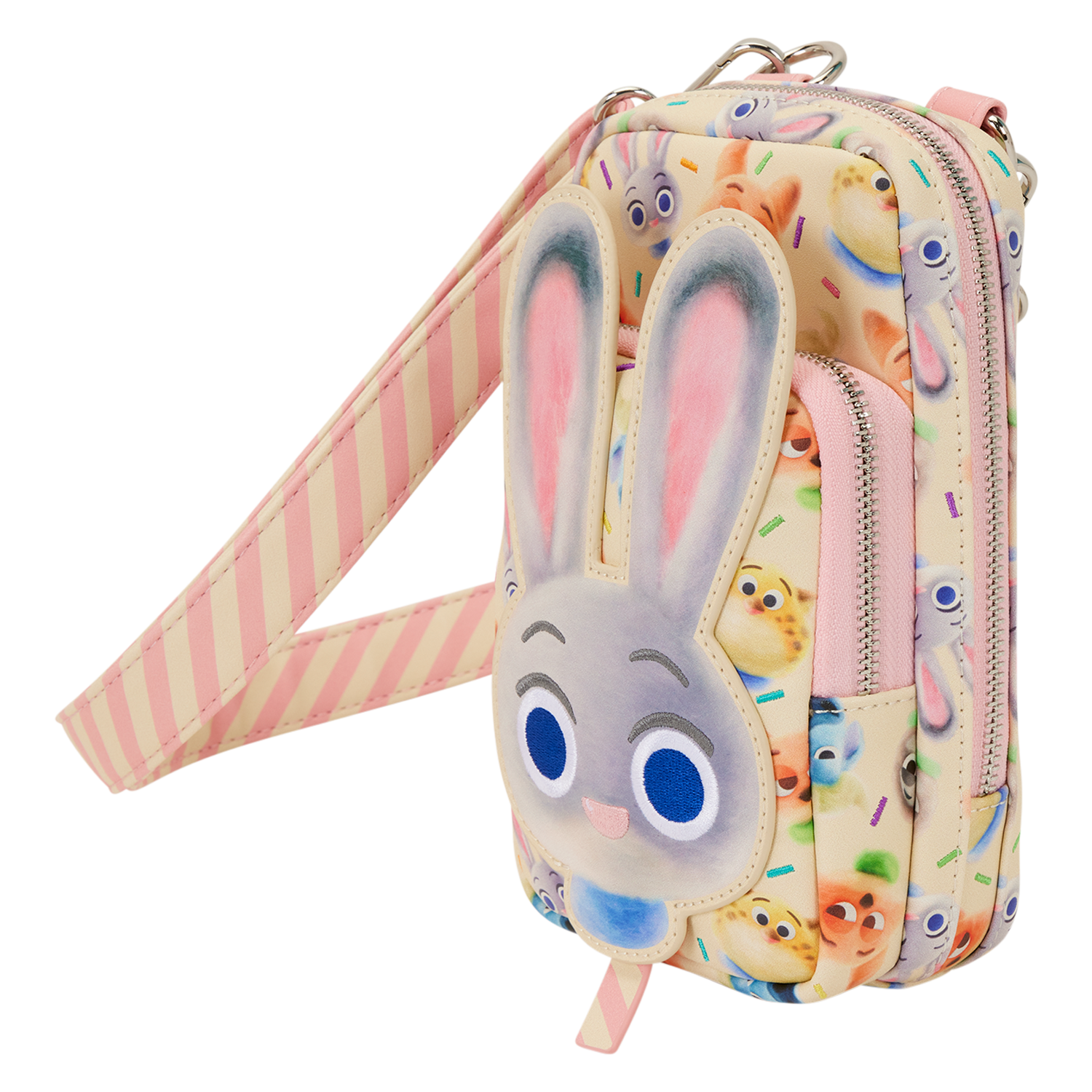 Zootopia 2 Judy Hopps Cotton Candy Cosplay Cell Phone Crossbody Bag with Coin Bag - Image 4