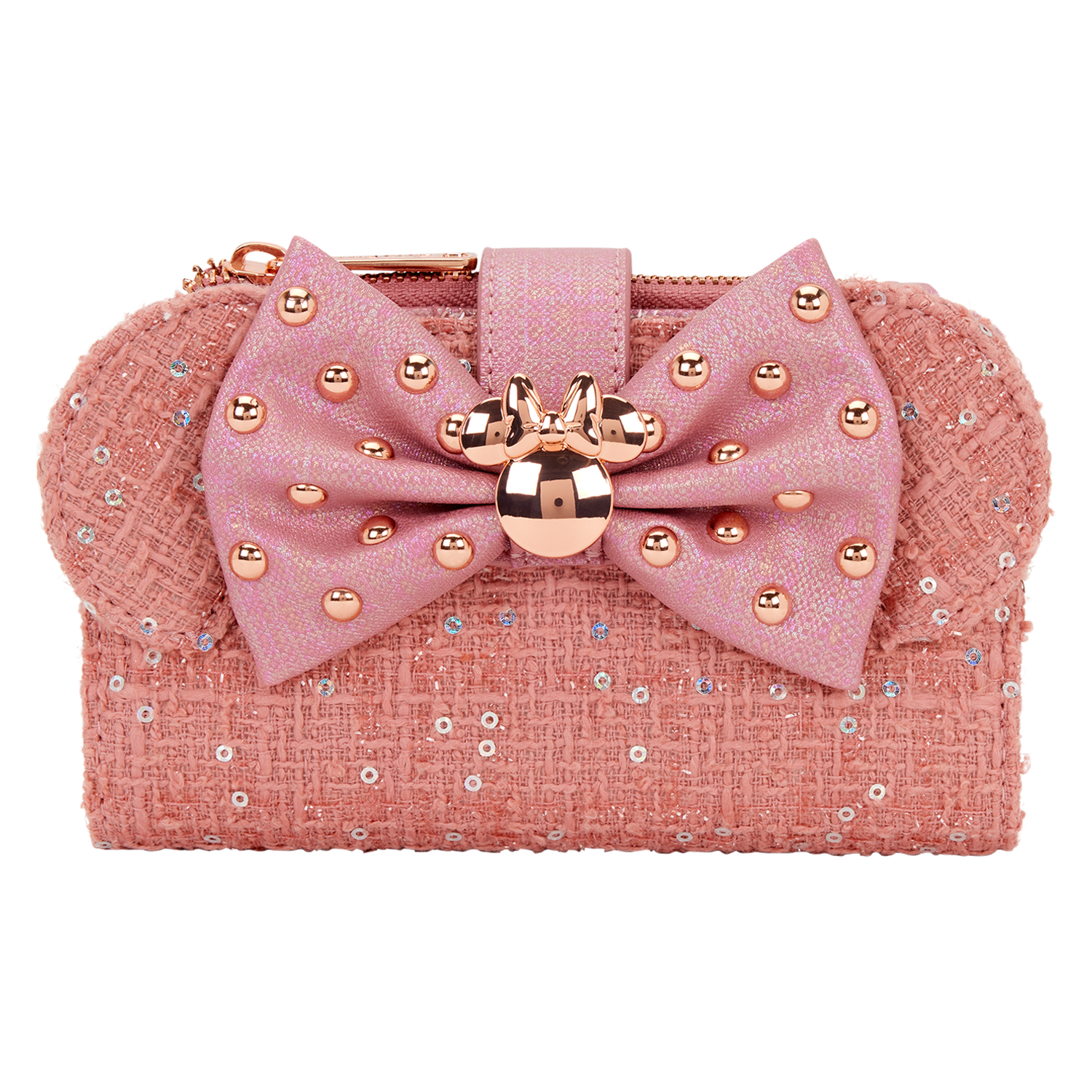 Minnie Mouse Exclusive Glitter Tweed Flap Wallet